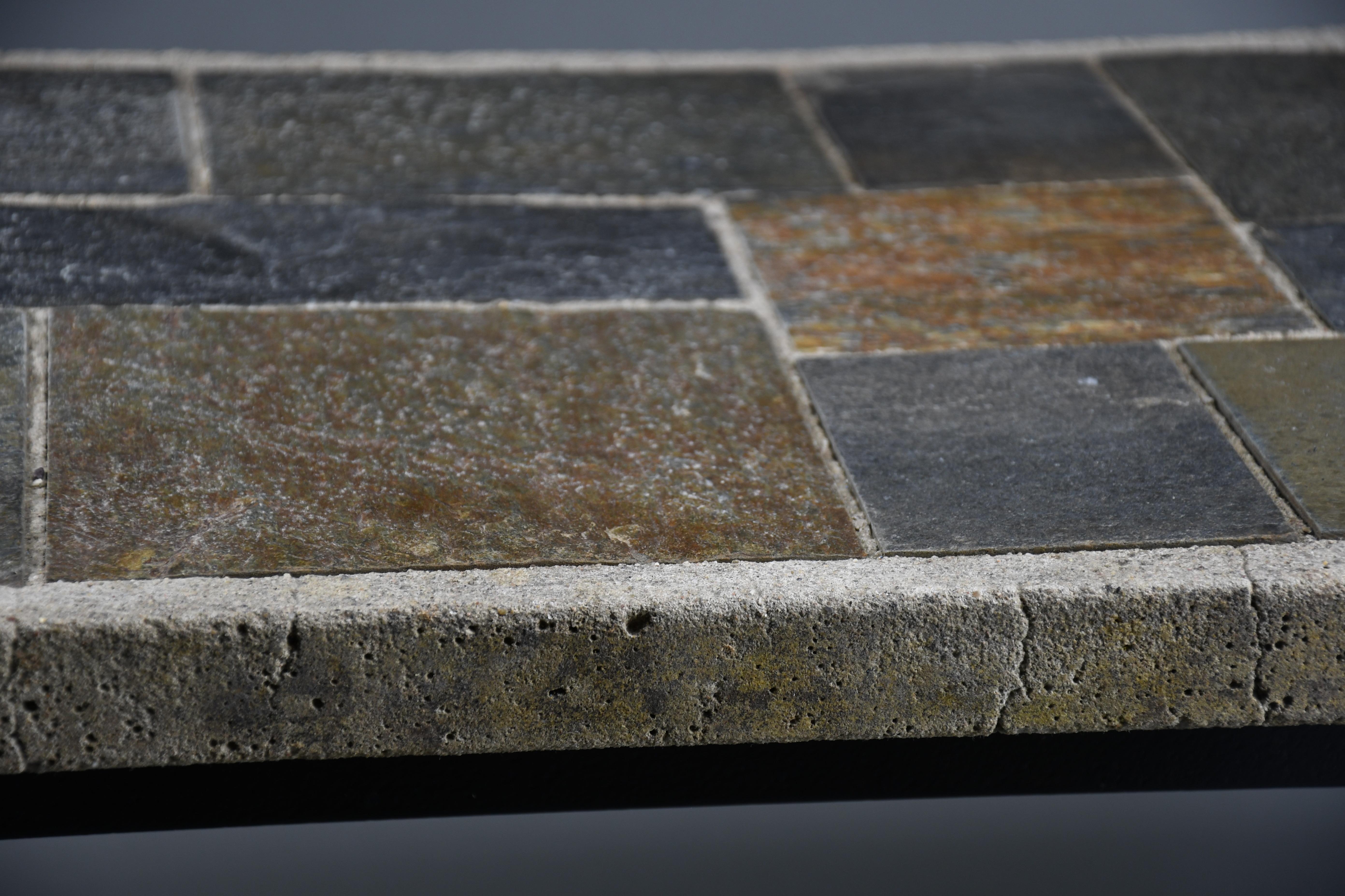 Mid-century Paul Kingma coffee table with “floating” top, 1960s en vente 1