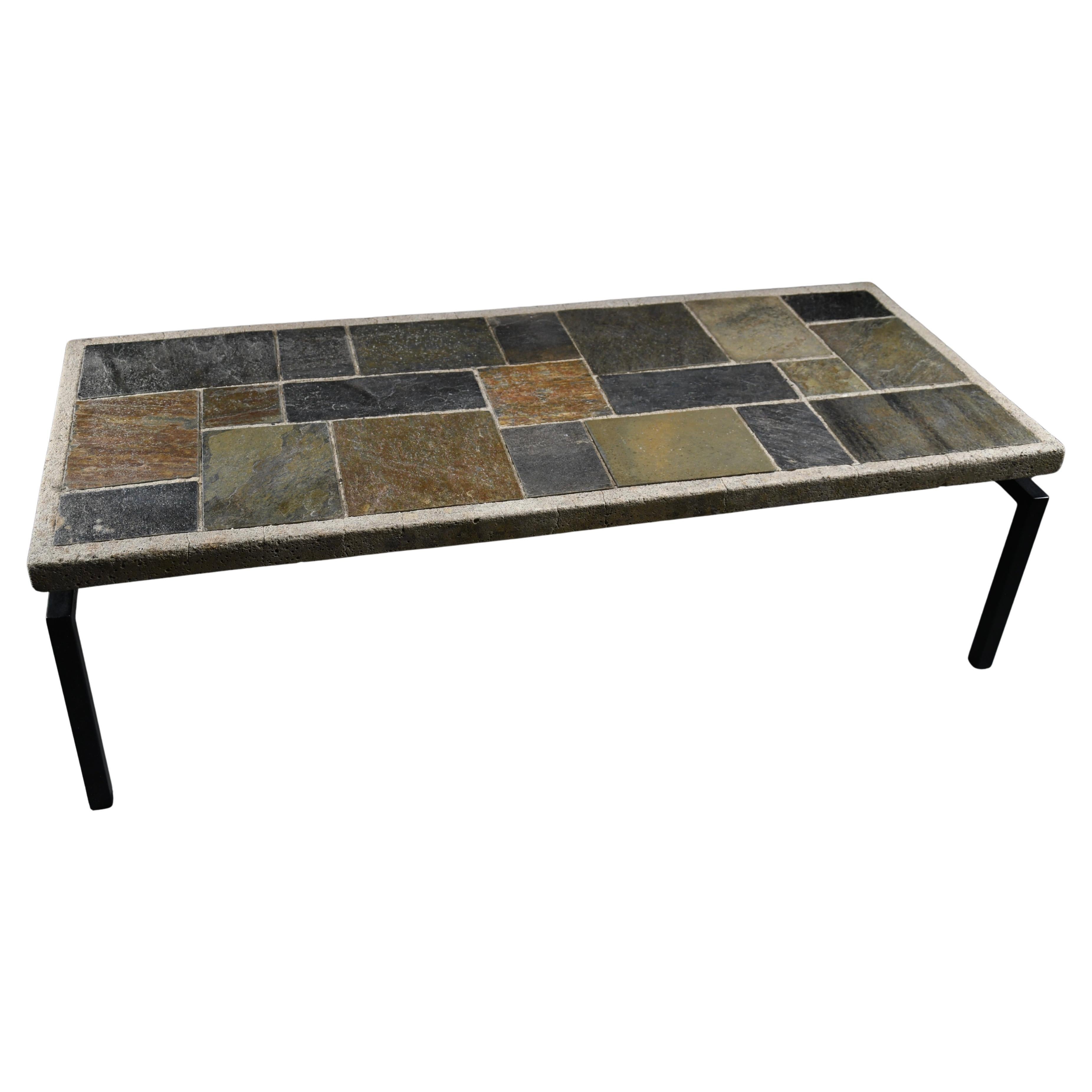 Mid-century Paul Kingma coffee table with “floating” top, 1960s en vente