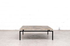Midcentury Paul Kingma Inspired Heavy Stone Mosaic Coffee Table