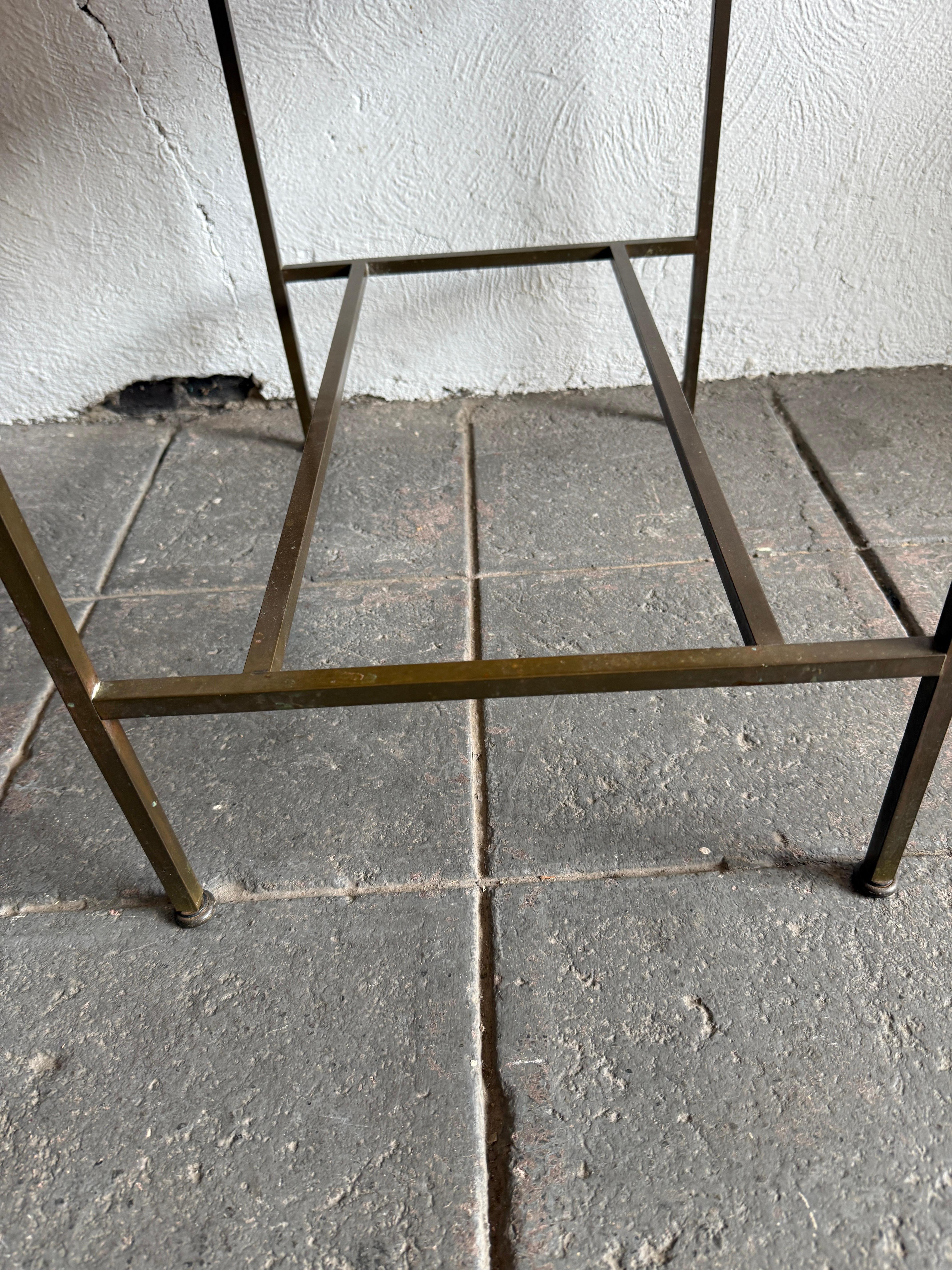 Woodwork Mid Century Paul McCobb Calvin 2 drawer Nightstand with Brass frame For Sale