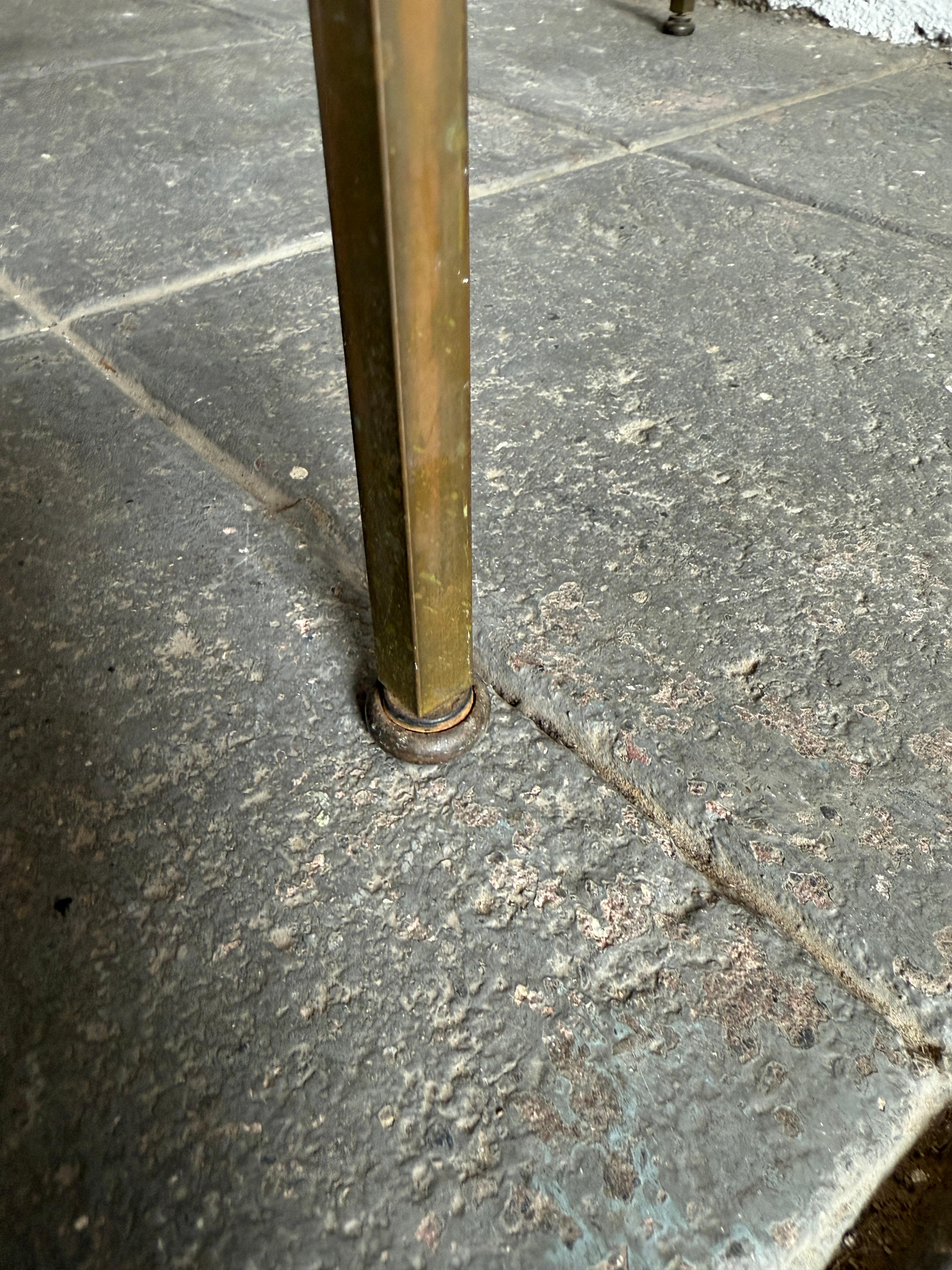 Mid Century Paul McCobb Calvin 2 drawer Nightstand with Brass frame In Good Condition For Sale In Brooklyn, NY