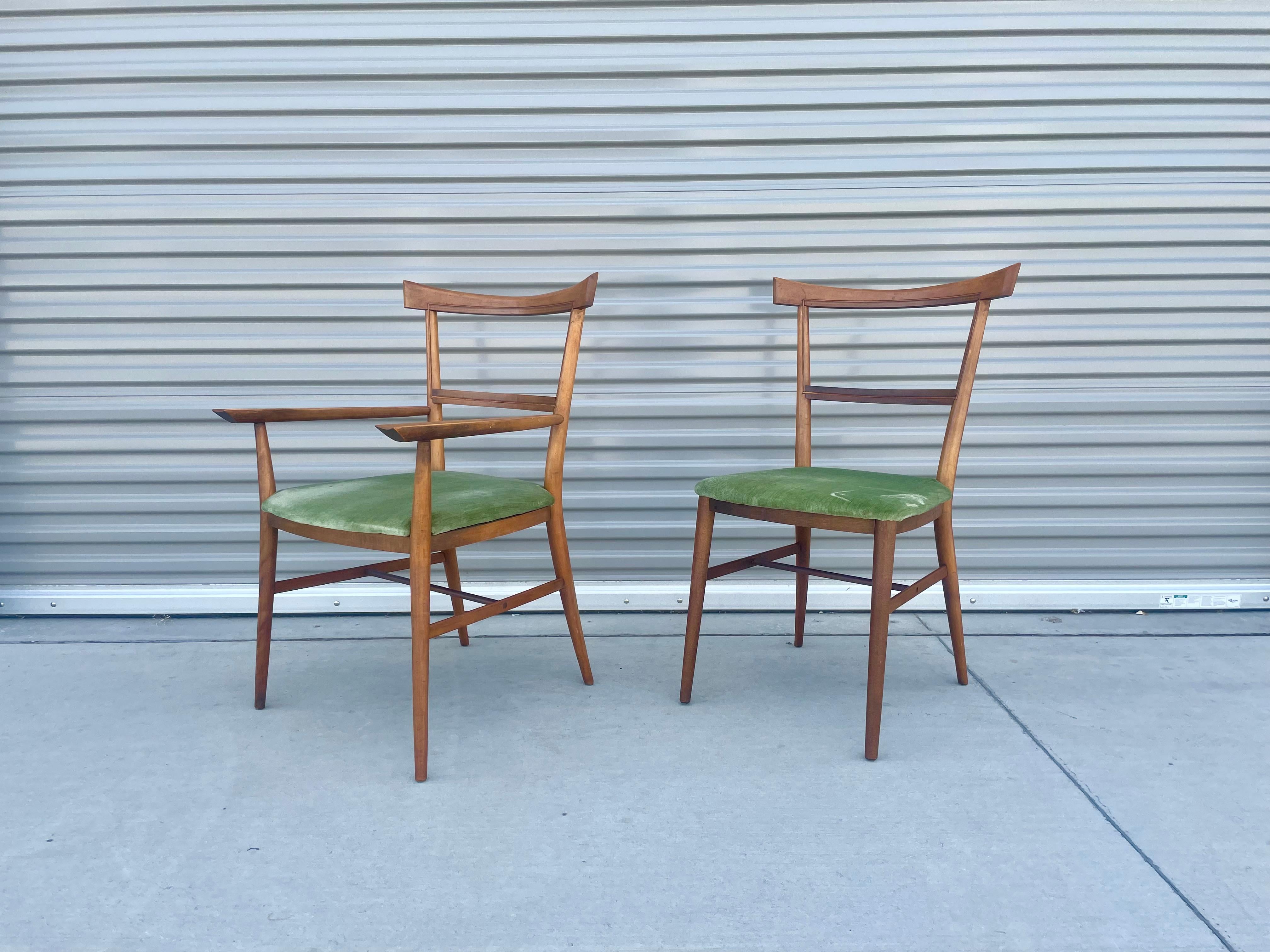 Maple Midcentury Paul McCobb Dining Chairs