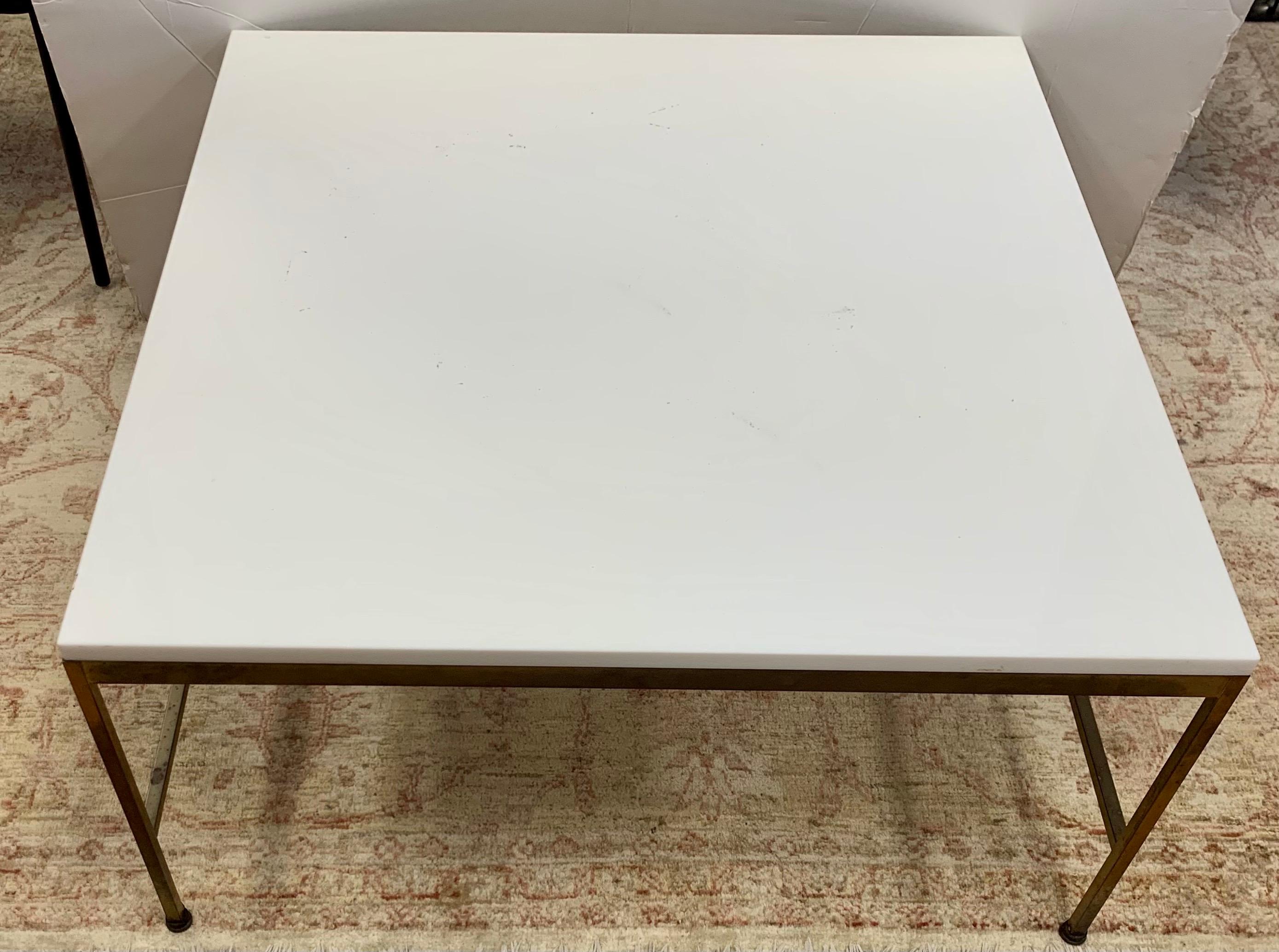 Mid-Century Modern Mid Century Paul McCobb Marble Top and Brass Coffee Table