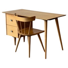 Mid-Century Paul McCobb Model #1560 Writing Desk and Chair