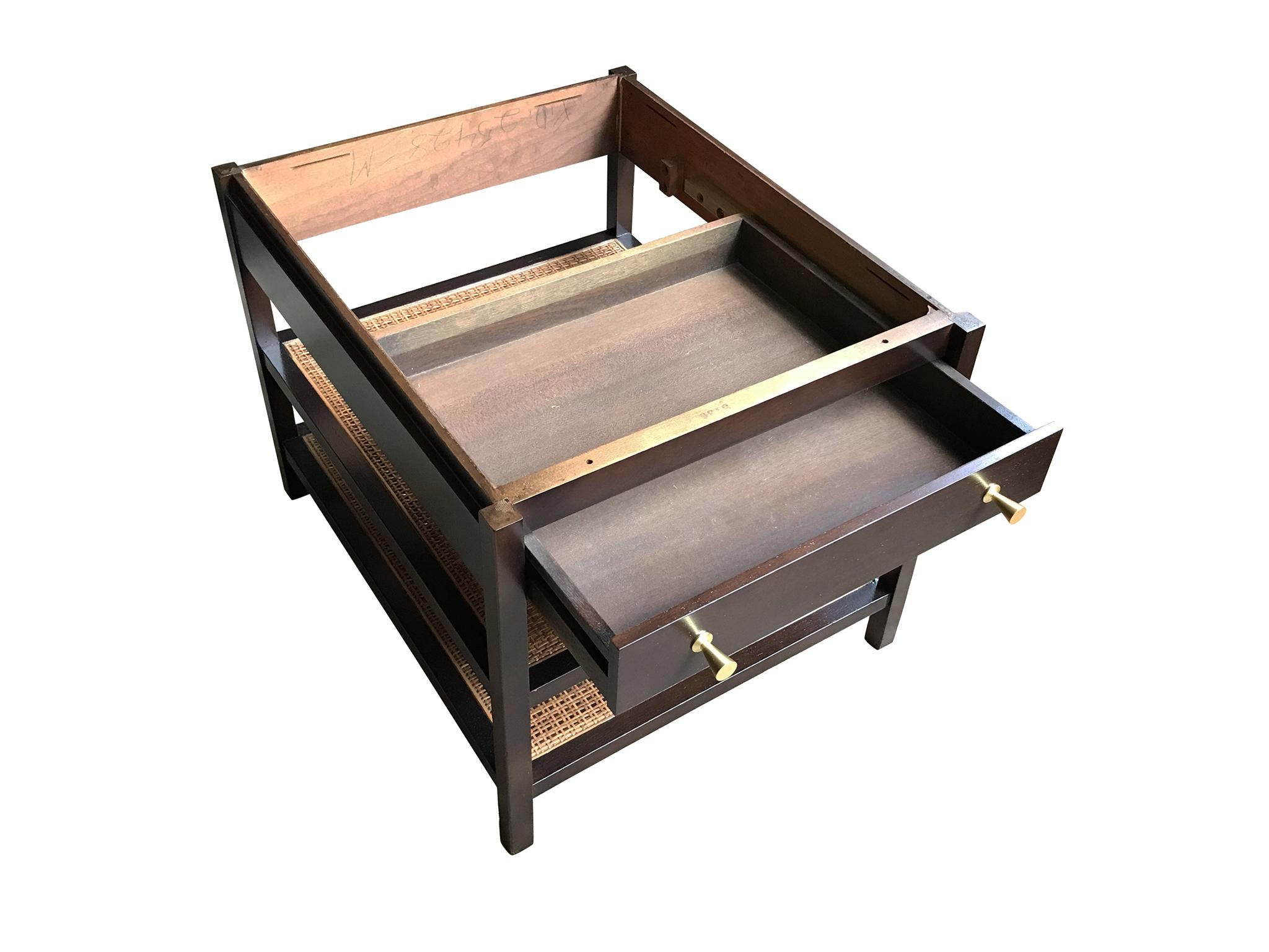 Stained Midcentury Paul McCobb Nightstand Table for the Calvin Group