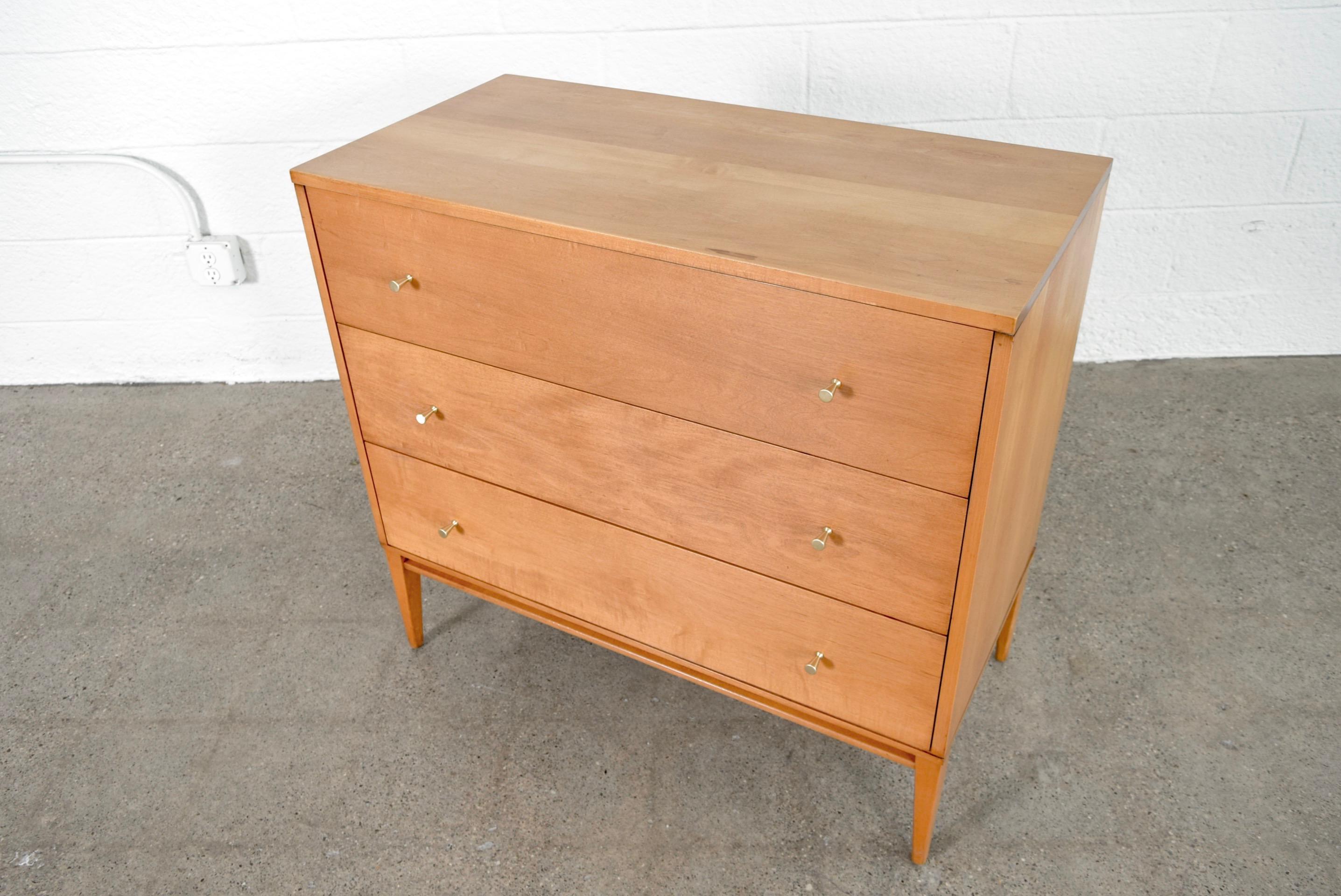 Midcentury Paul McCobb Planner Group 3-Drawer Chest for Winchendon, 1950s In Good Condition In Detroit, MI