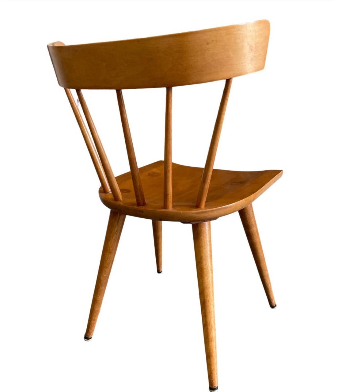 Woodwork Mid-Century Paul McCobb Planner Group Dining Chairs Maple Spindle Back Chairs