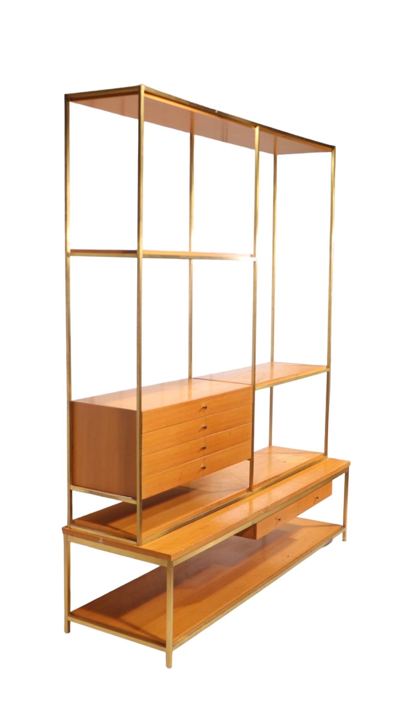 Mitte des Jahrhunderts Paul McCobb Calvin Irwin Kollektion Regal-Bücherregal-Raumteiler im Angebot 3