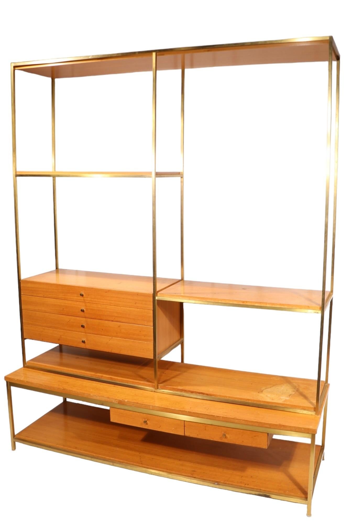 Mitte des Jahrhunderts Paul McCobb Calvin Irwin Kollektion Regal-Bücherregal-Raumteiler im Zustand „Gut“ im Angebot in New York, NY