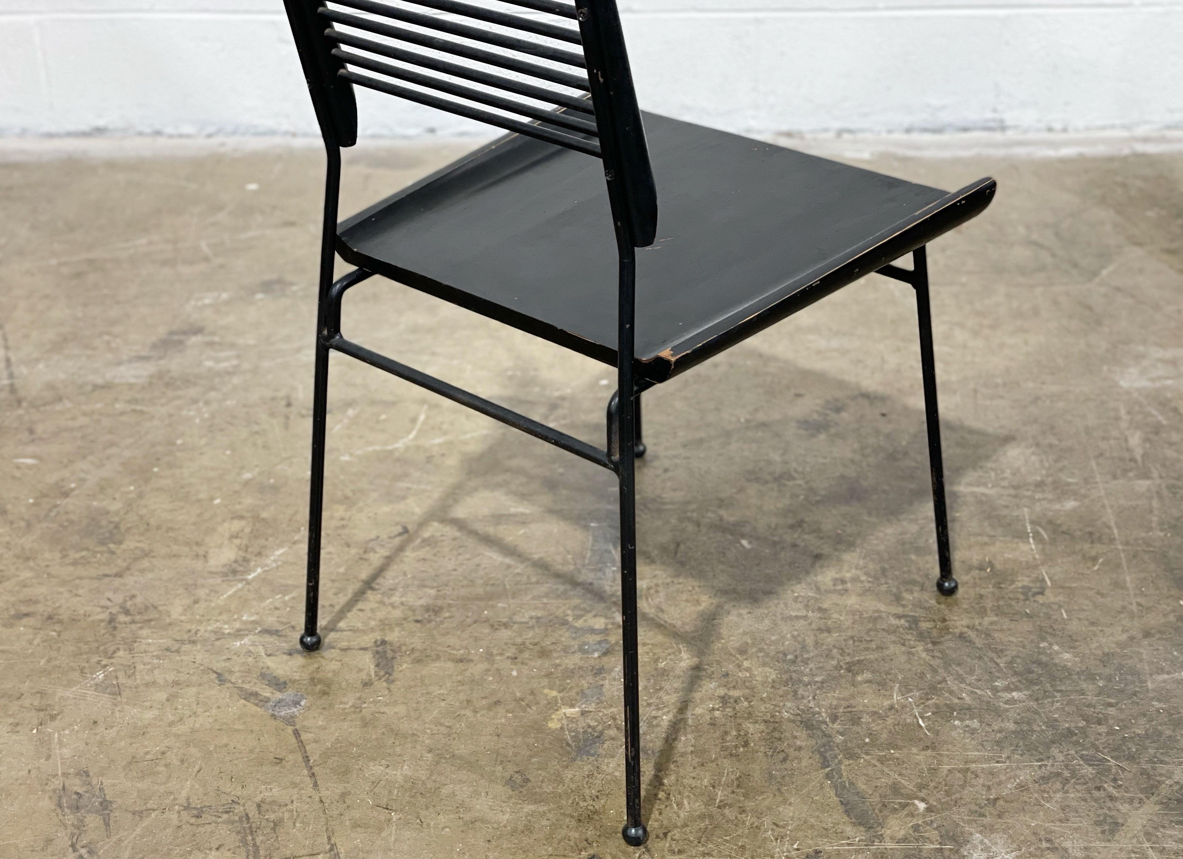 Mid-Century Modern Mid-Century Paul McCobb Shovel Chair, Planner Group Model #1533, Original Black