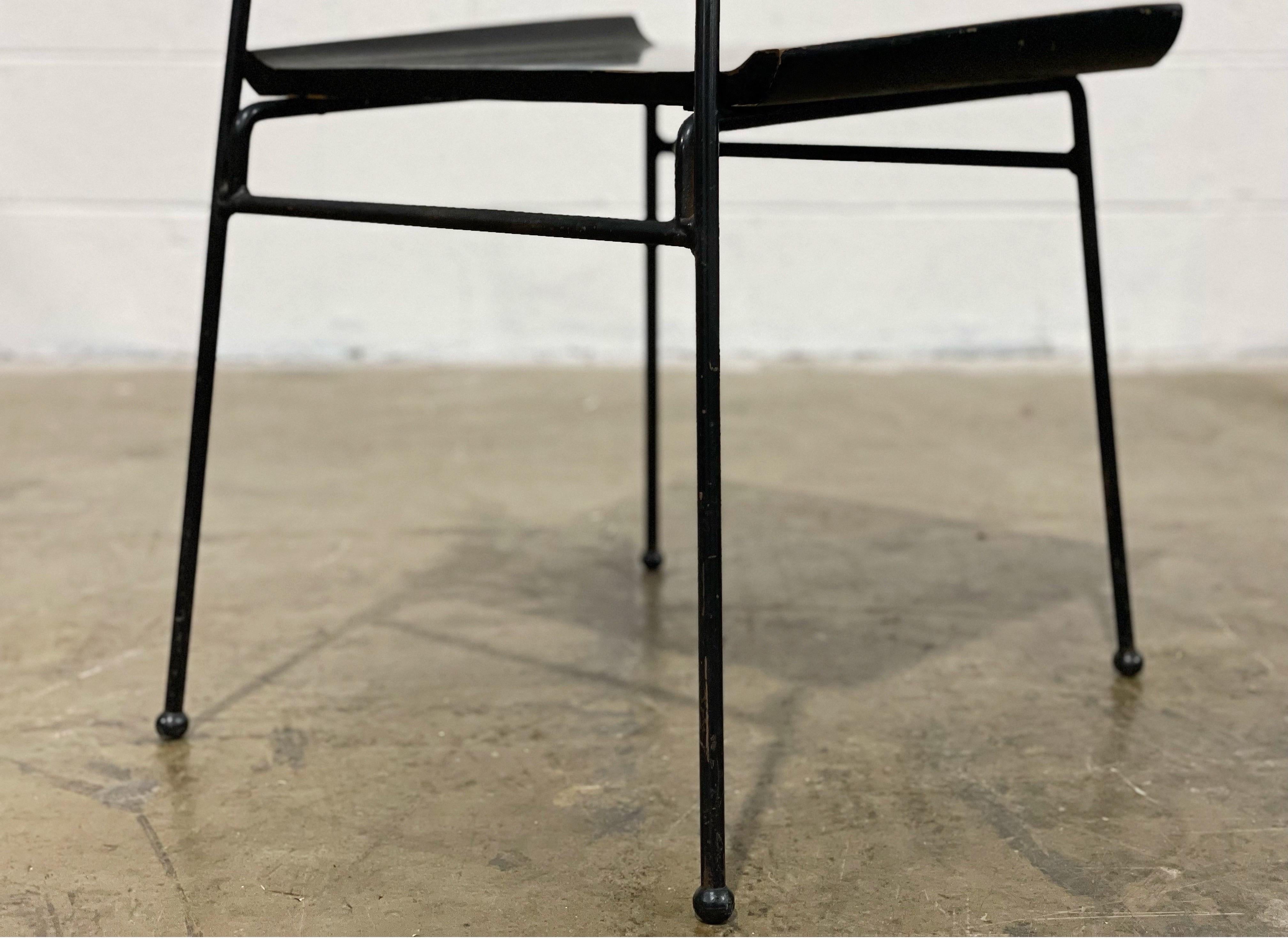 American Mid-Century Paul McCobb Shovel Chair, Planner Group Model #1533, Original Black