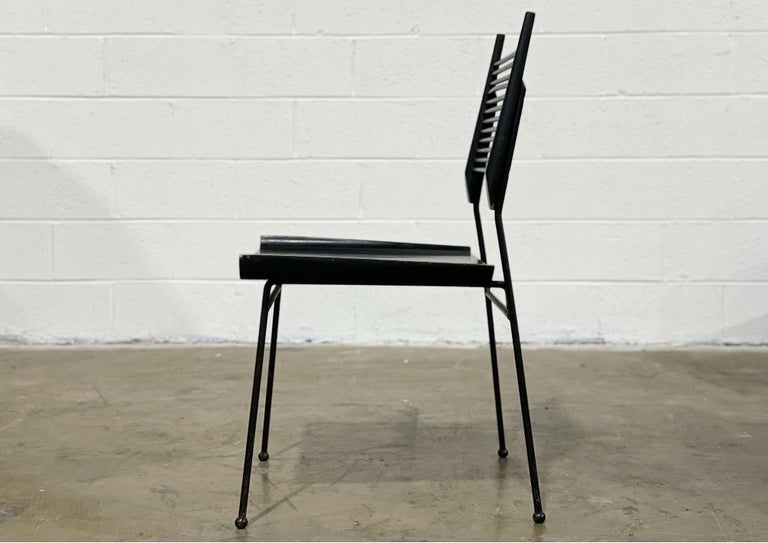 Mid-Century Paul McCobb Shovel Chair, Planner Group Model #1533, Original Black In Good Condition In Decatur, GA