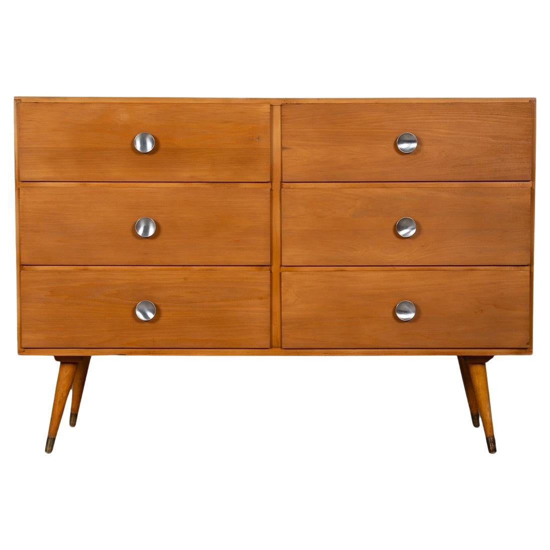 Commode double de style Paul McCobb du milieu du siècle dernier