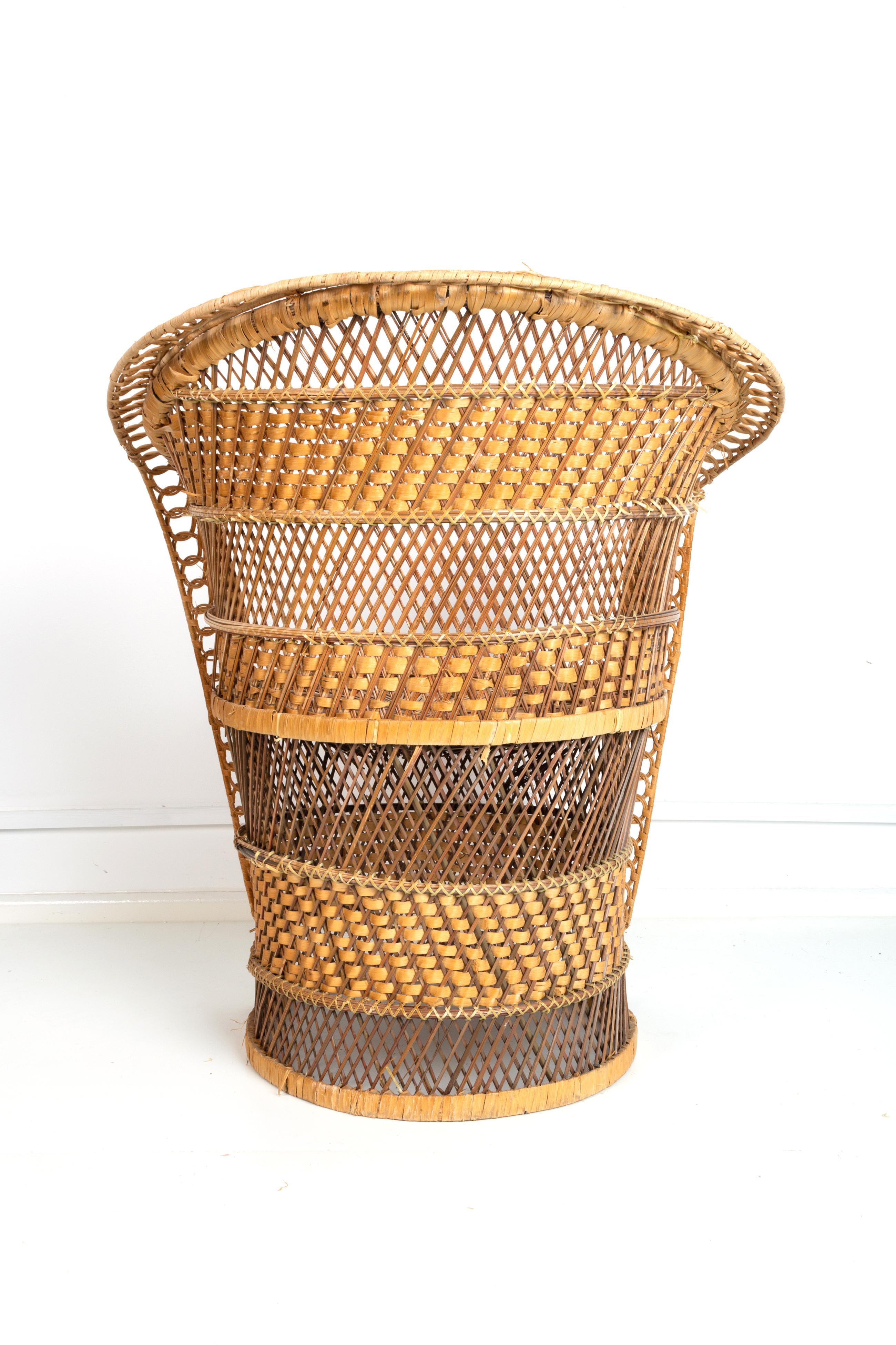 rattan chair small