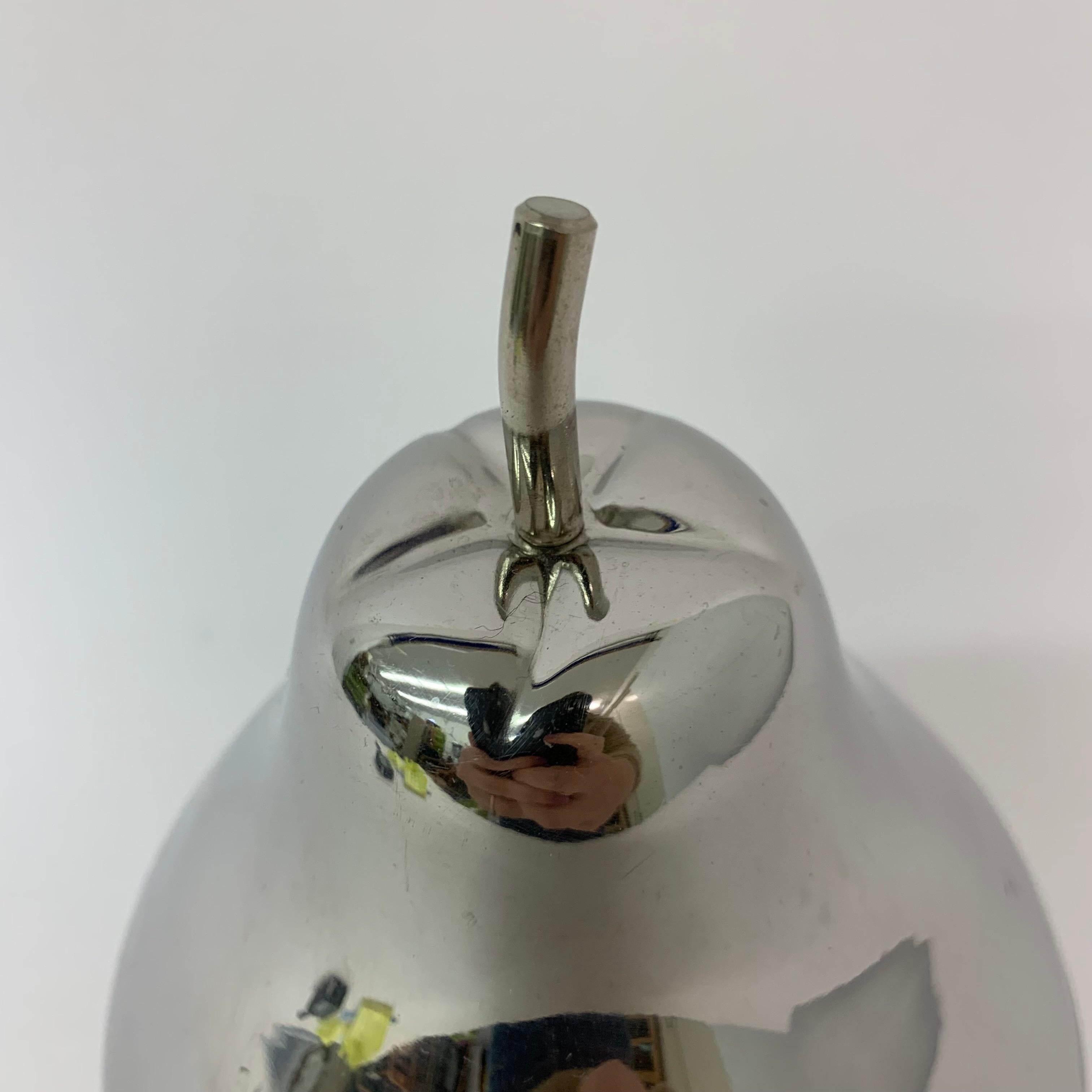 Metal Mid-century pear shaped ice bucket , 1970’s