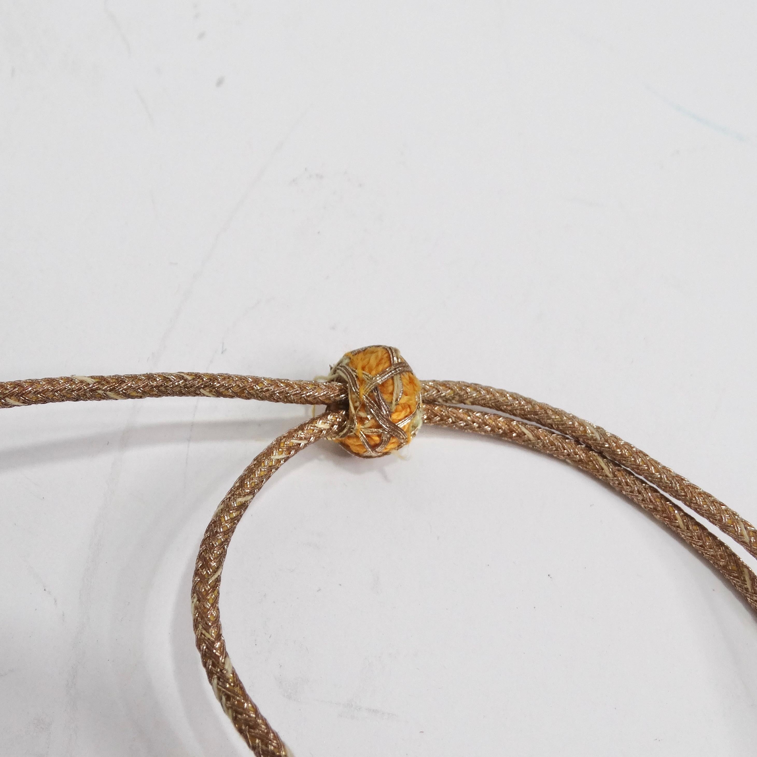Mid Century Perlenkette mit Quasten im Zustand „Gut“ im Angebot in Scottsdale, AZ