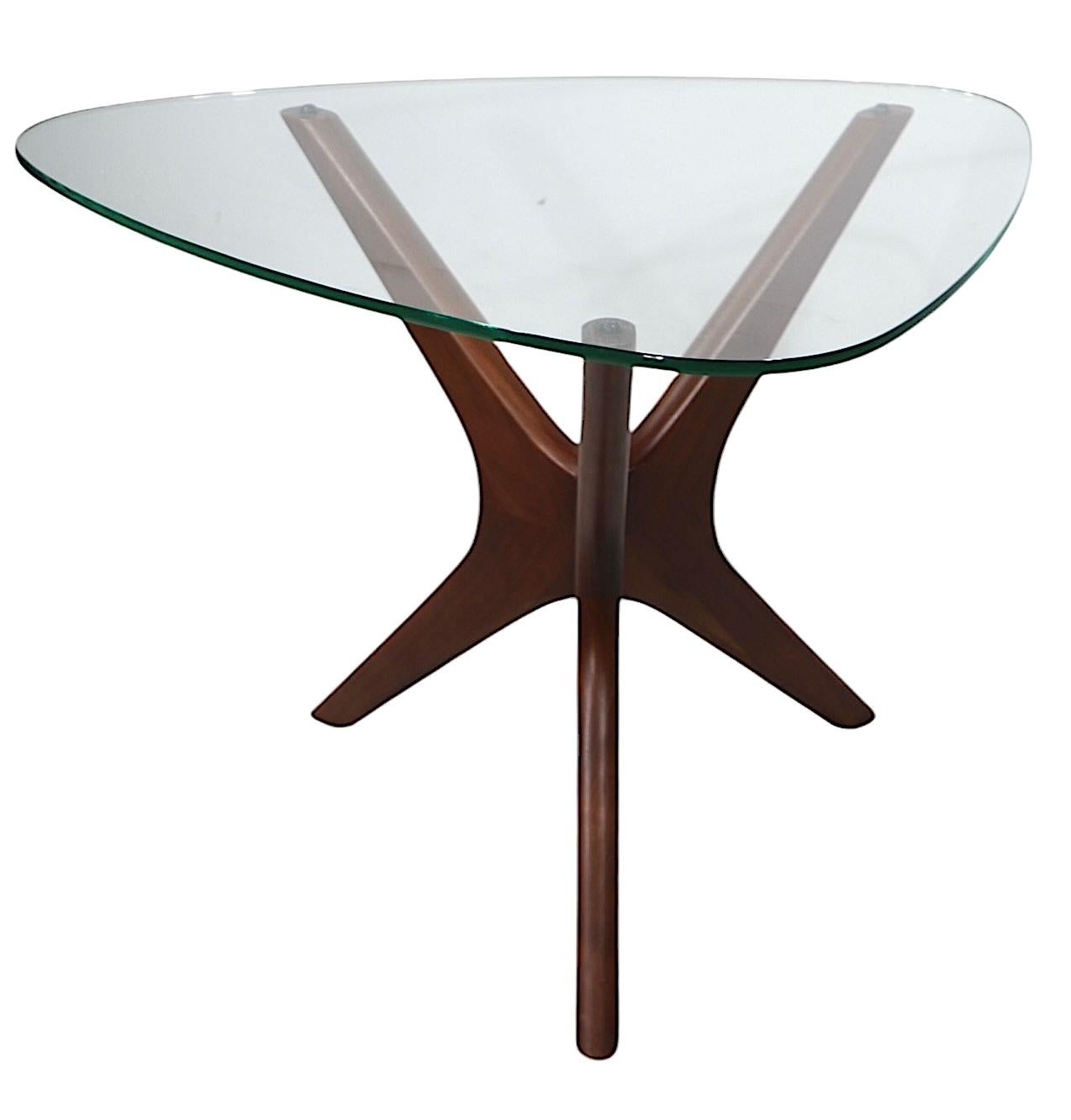 Mid Century Pearsall Jack Base Guitar Pick Top Side Table 3