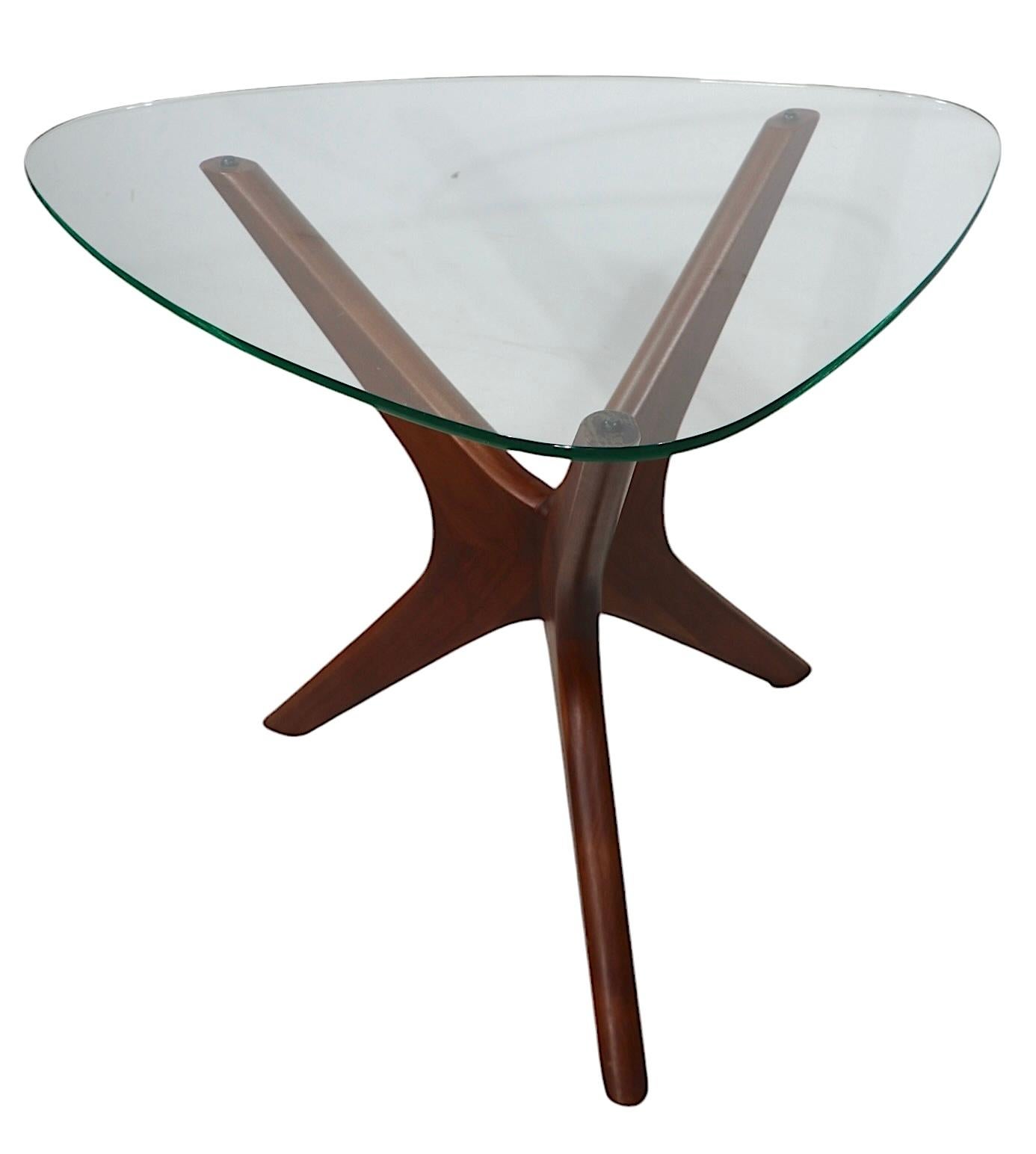Mid Century Pearsall Jack Base Guitar Pick Top Side Table 4