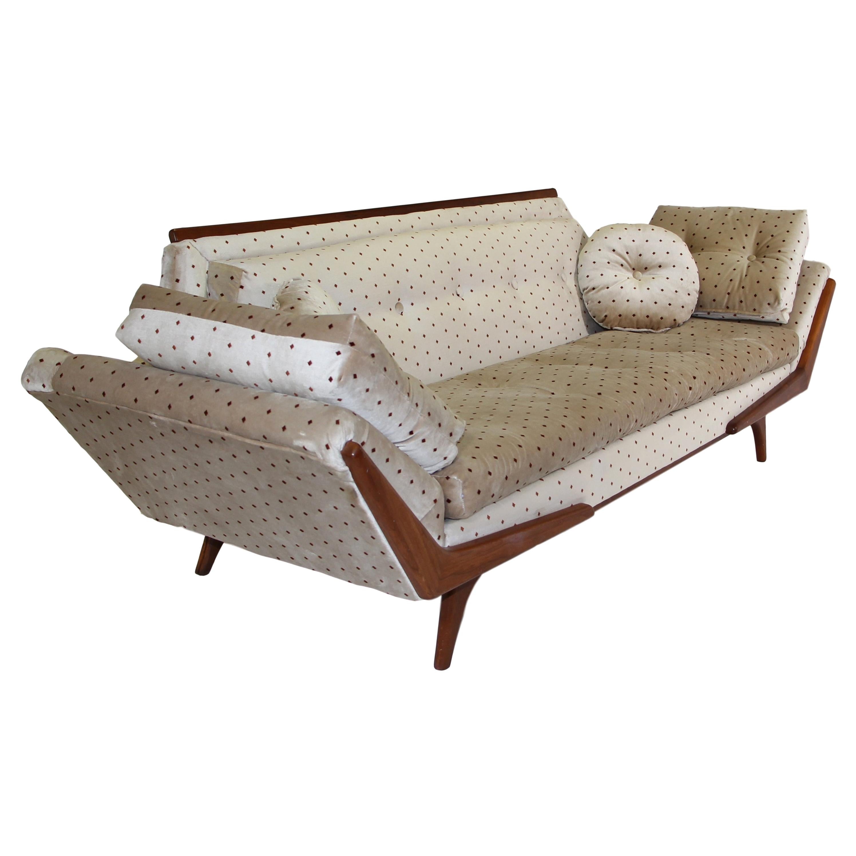 Midcentury Pearsall Style Sofa by Rowe For Sale