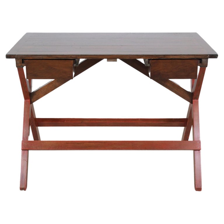 Mid-Century Pine Desk For Sale