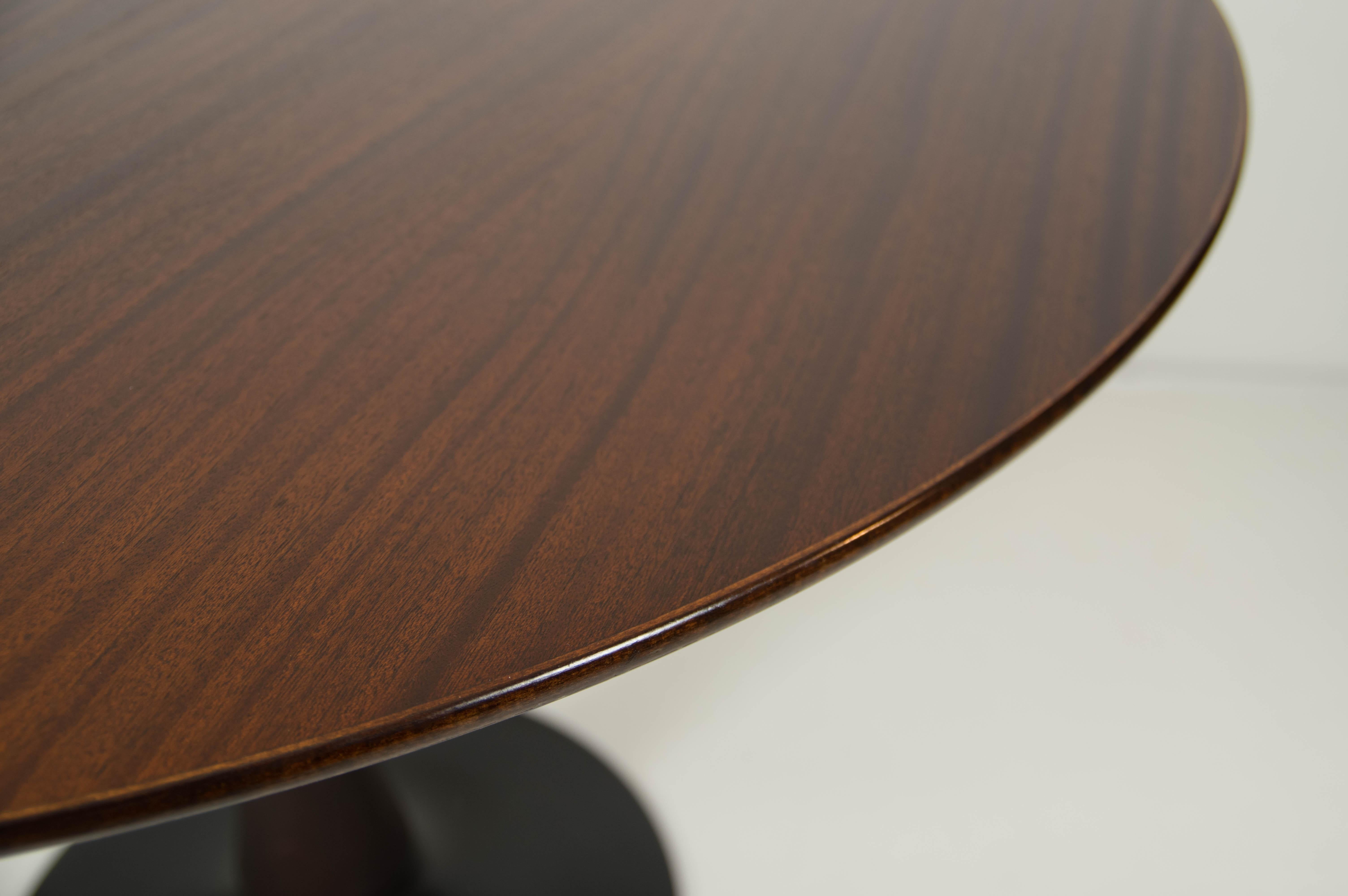 Czech Mid-Century Pedestal Dining Table by Dřevotvar Jablonné, 1960s, Restored For Sale