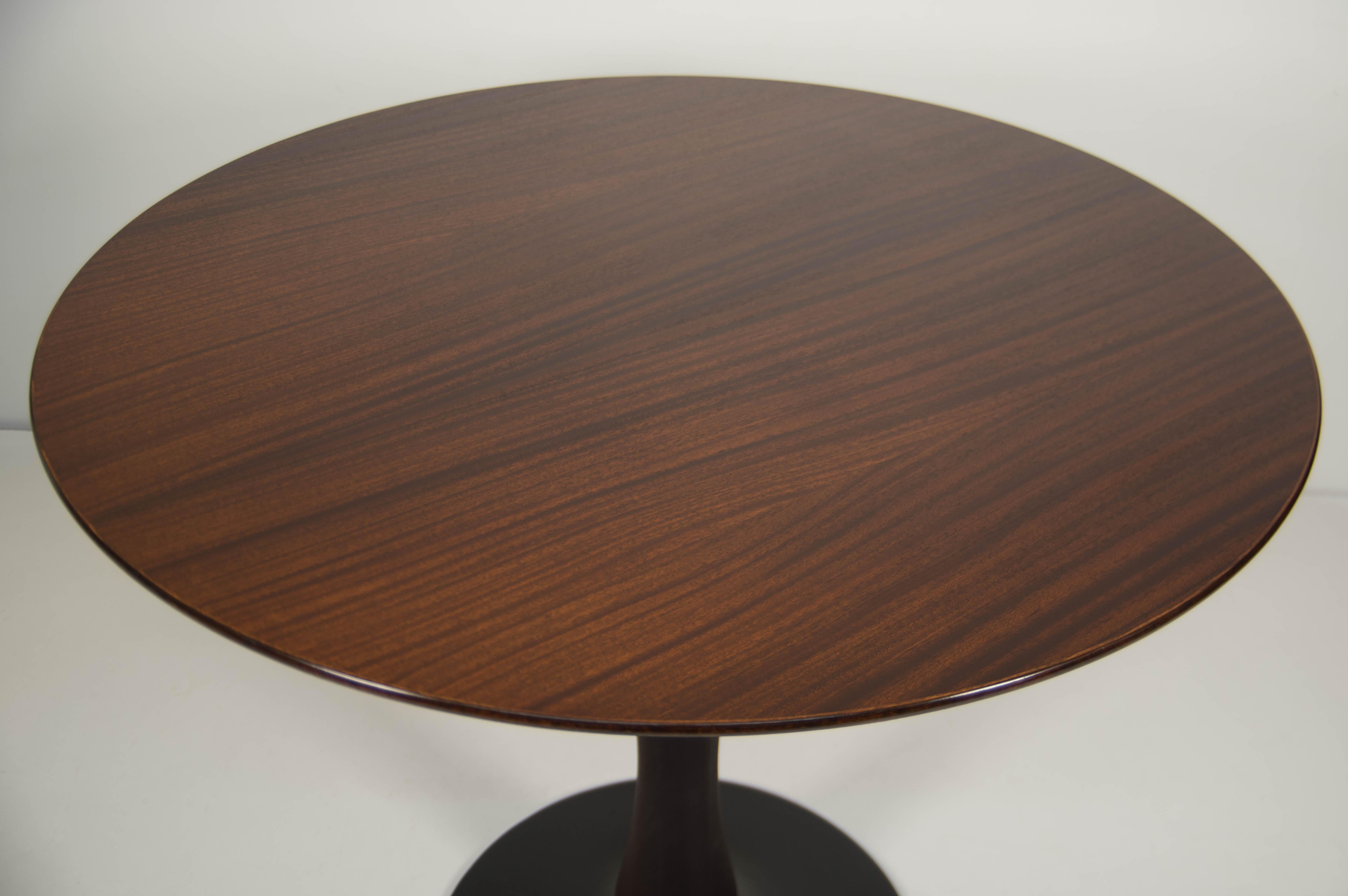 Mid-Century Pedestal Dining Table by Dřevotvar Jablonné, 1960s, Restored For Sale 2