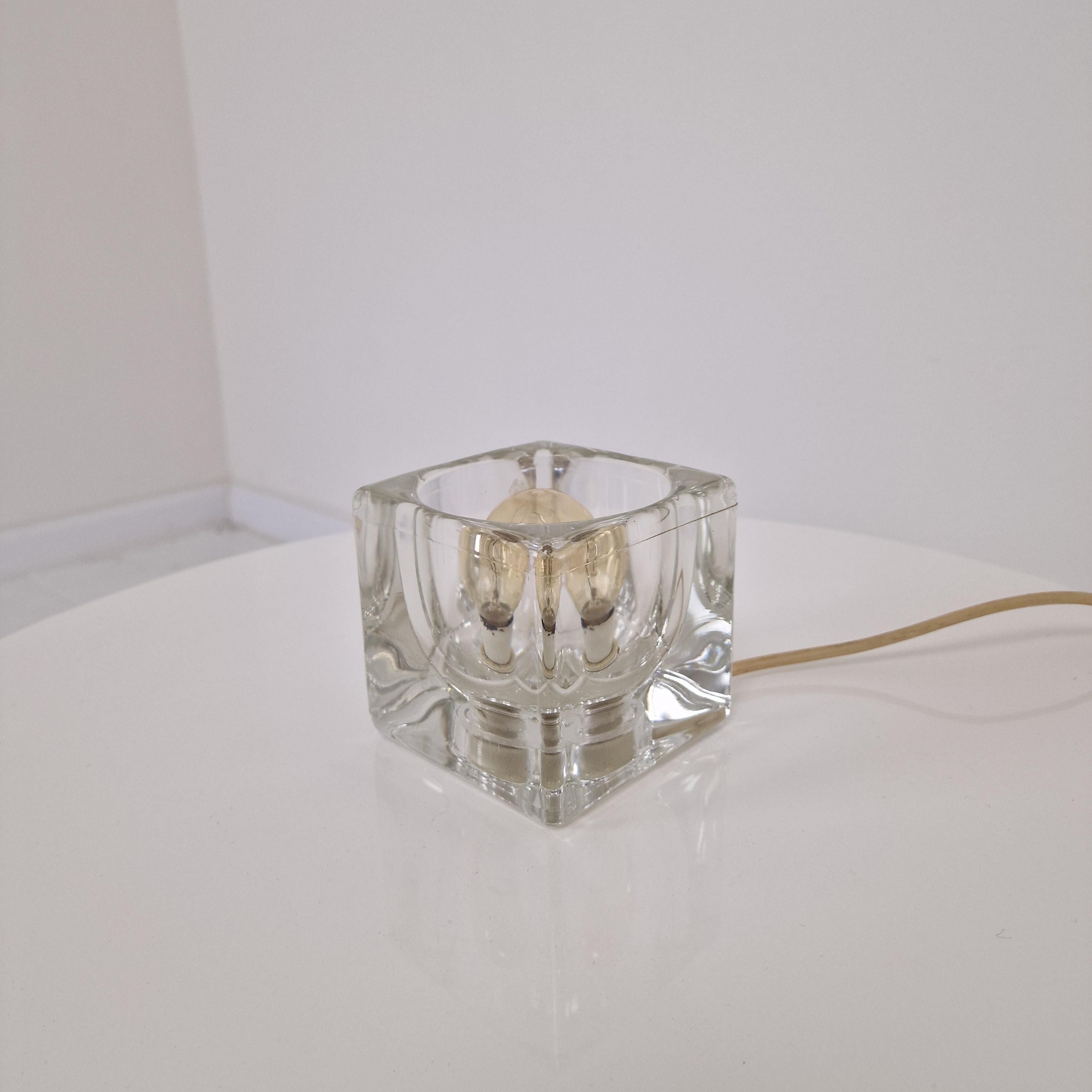 Mid-Century Modern Mid Century Peil & Putzler Ice Cube Table Lamp, Germany 1970's For Sale