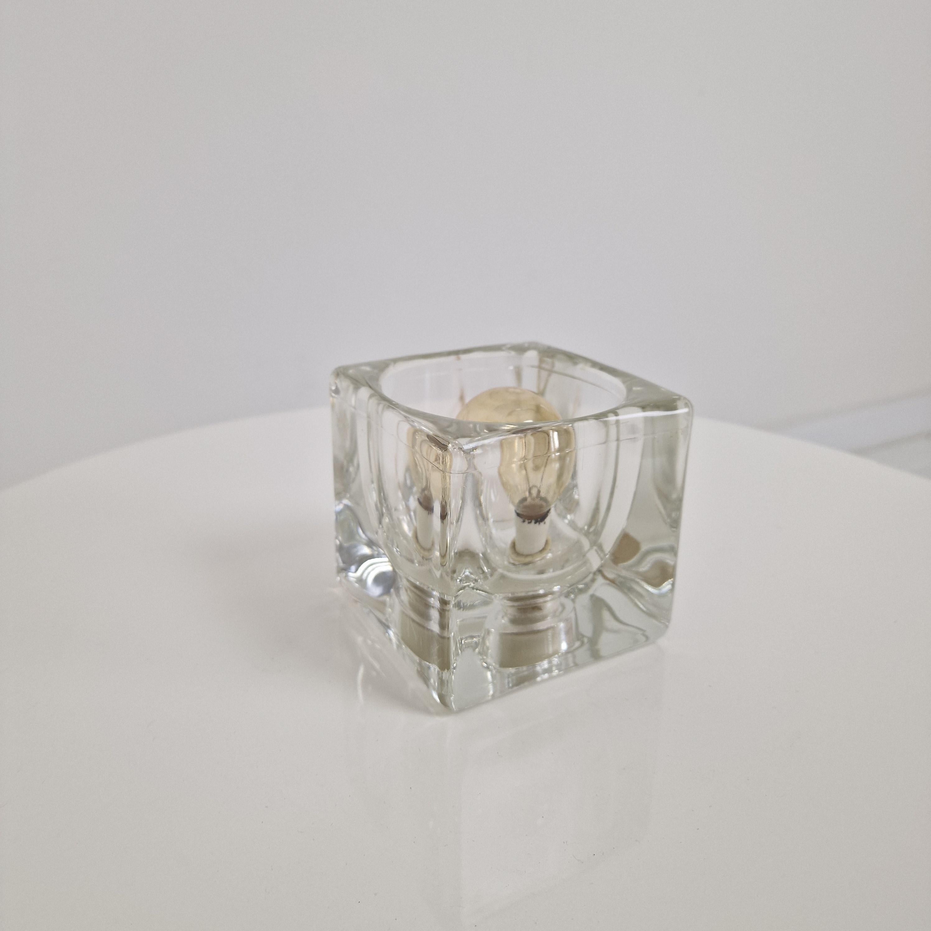 Late 20th Century Mid Century Peil & Putzler Ice Cube Table Lamp, Germany 1970's For Sale