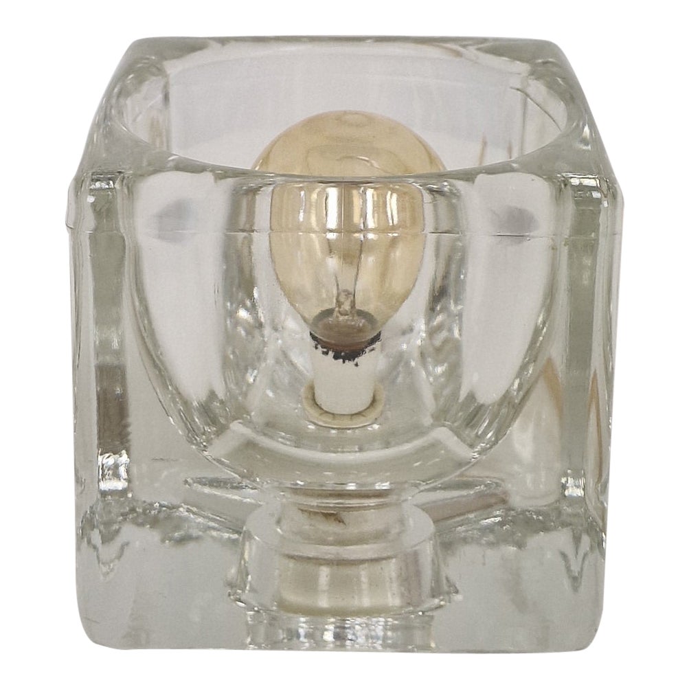 Mid Century Peil & Putzler Ice Cube Table Lamp, Germany 1970's For Sale