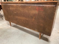 Midcentury Pencil Leg, Cane Detail Credenza