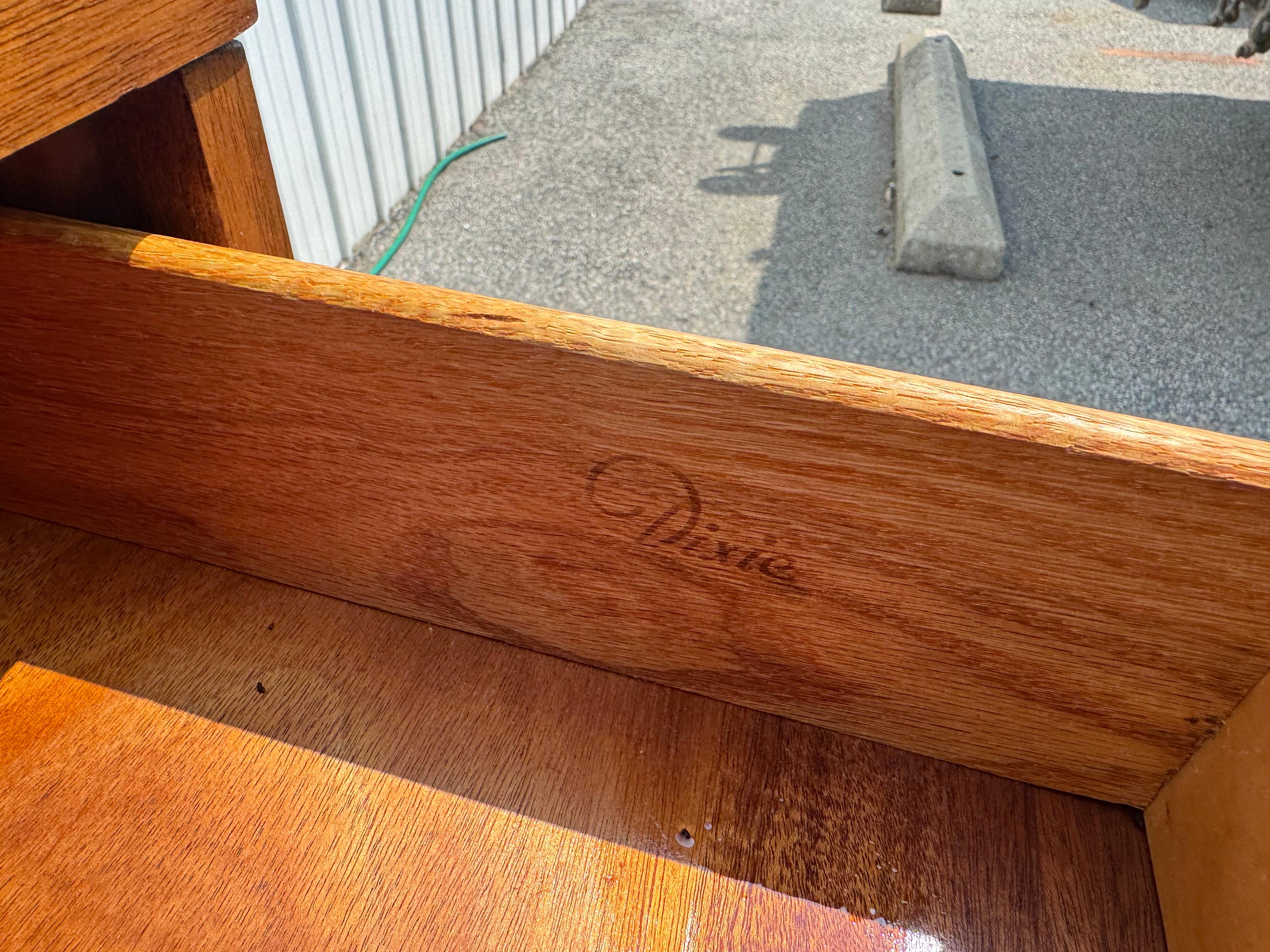 Mid-Century Pencil Leg Tall Dresser/Chest by Dixie For Sale 4