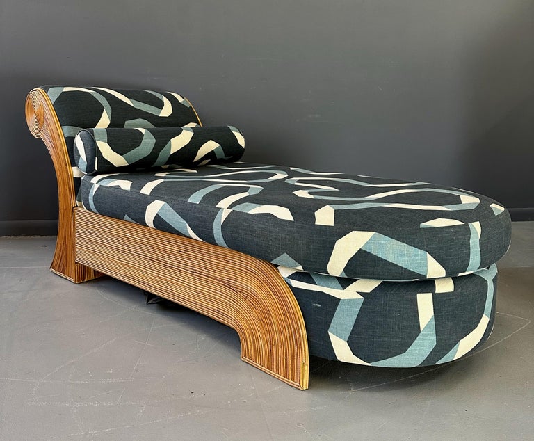 MidCentury Pencil Reed Chaise Lounge by Comfort Designs Inc For Sale