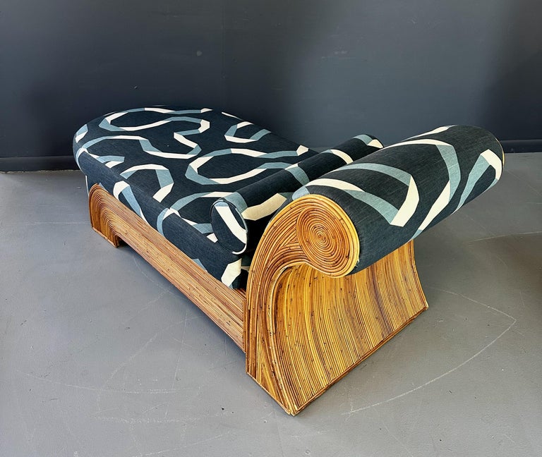 MidCentury Pencil Reed Chaise Lounge by Comfort Designs Inc For Sale