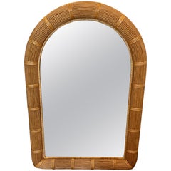 Midcentury Pencil Reed Mirror