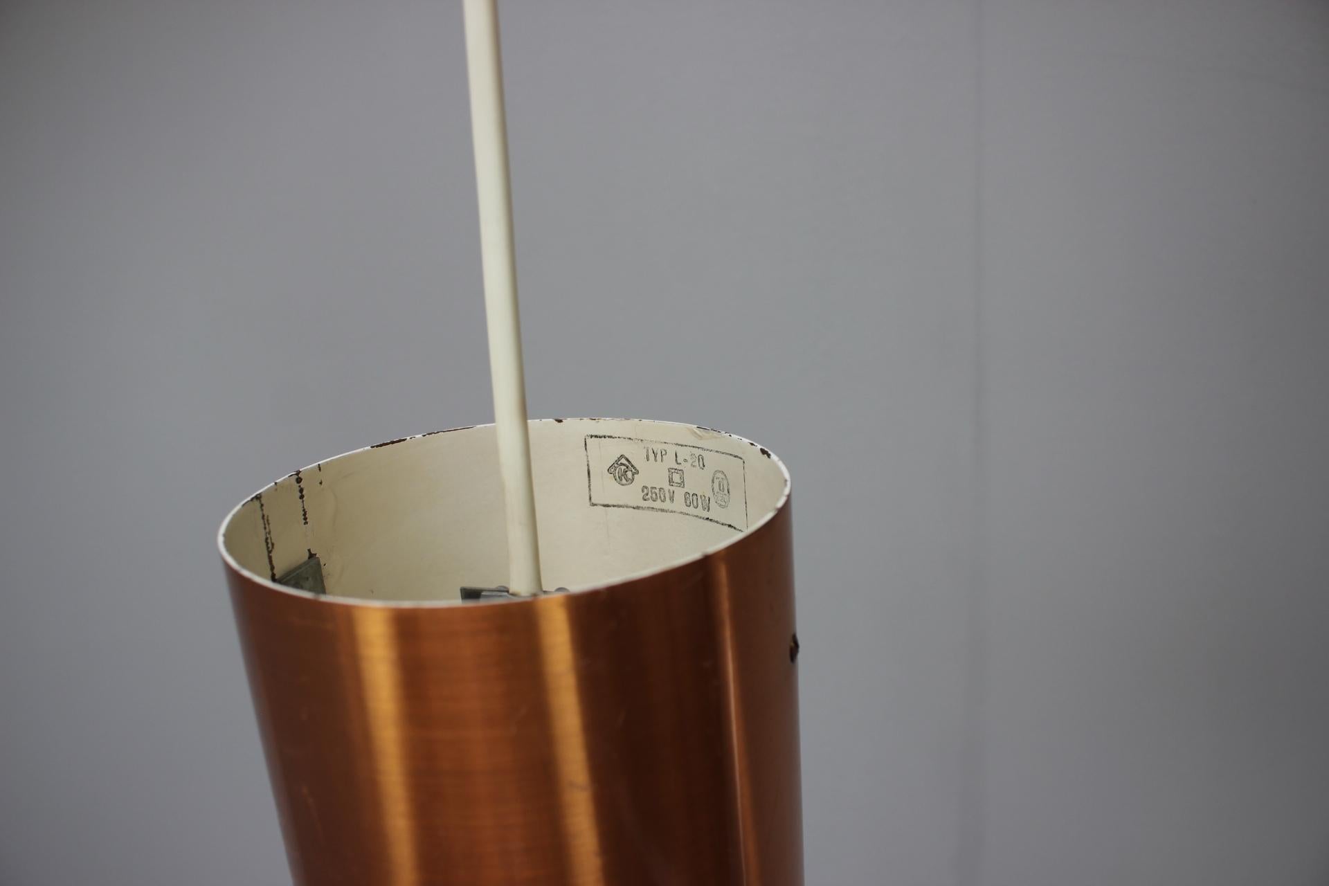 Metal Mid-Century Pendant, 1970s, Denmark For Sale