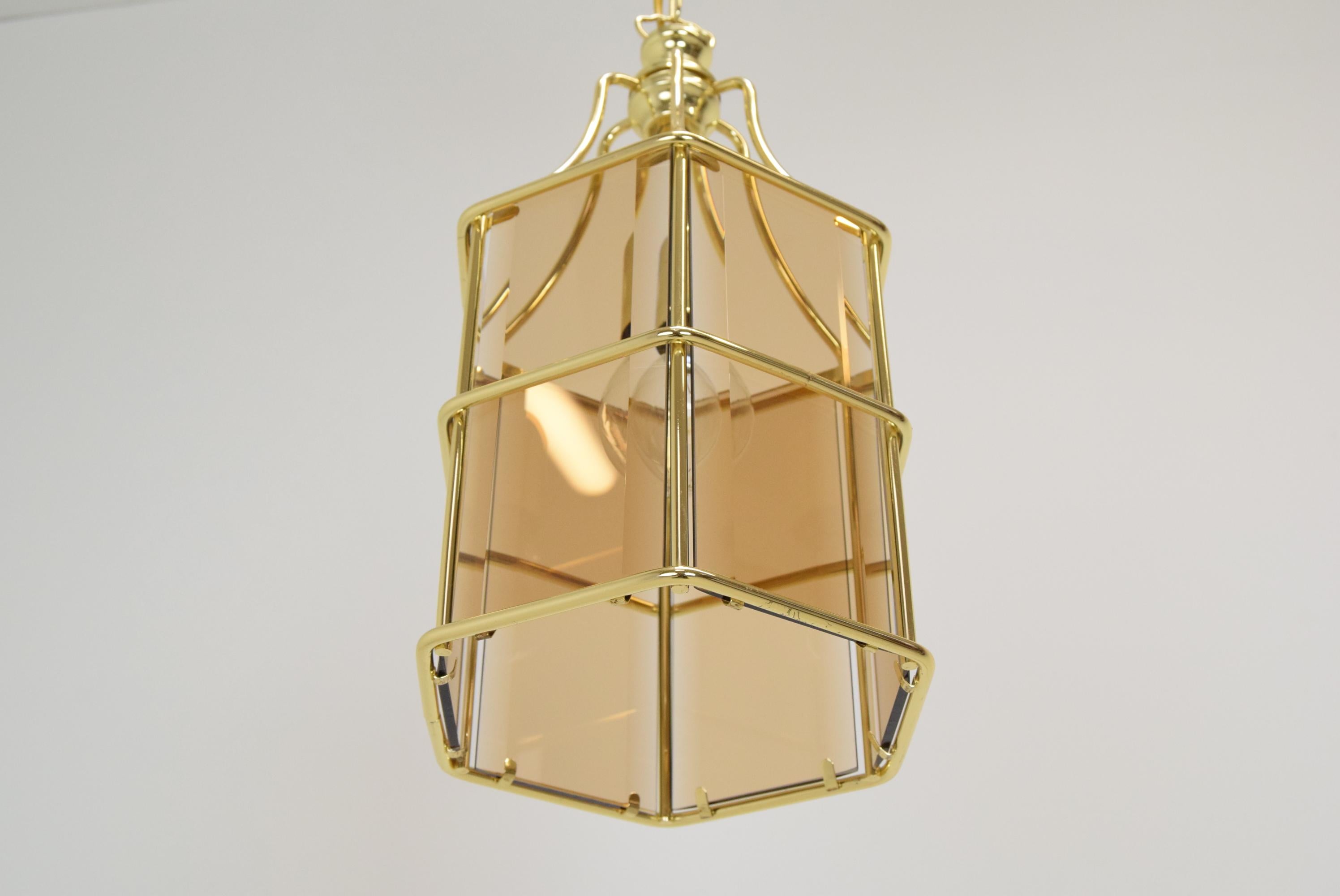 Brass Midcentury Pendant, 1980s For Sale