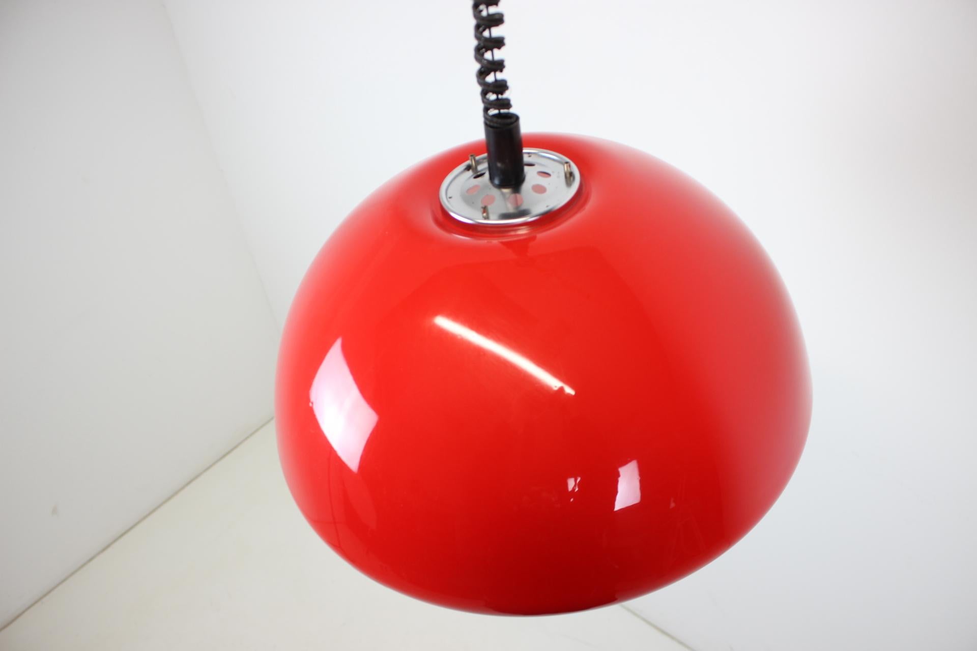 Mid-Century Pendant Adjustable by Meblo, 1970s For Sale 1