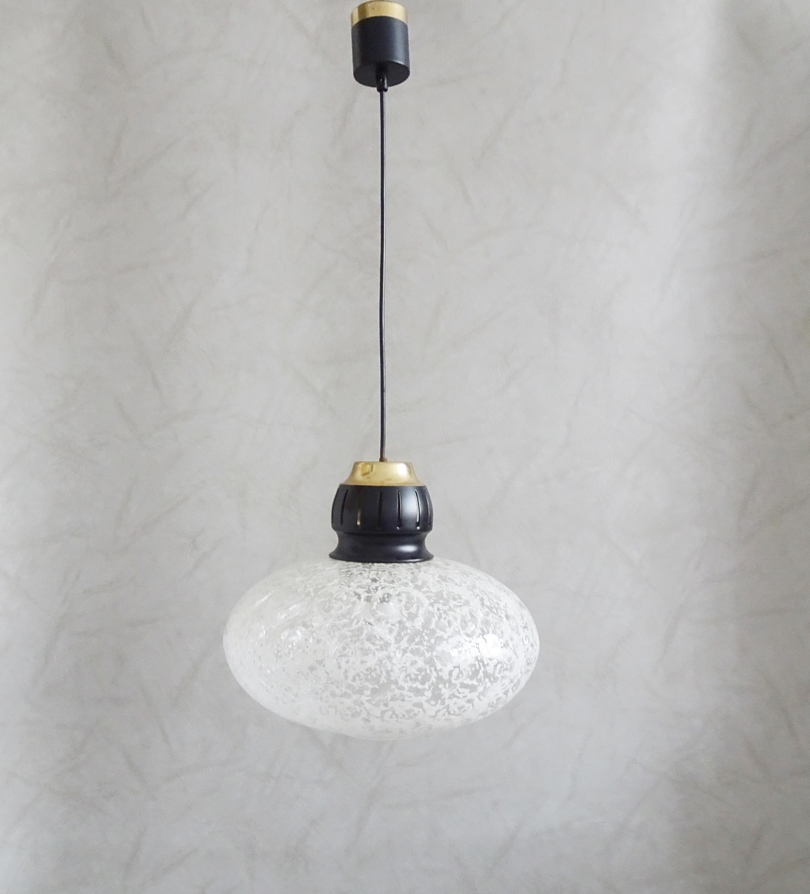 Midcentury Pendant by Doria, Germany, 1960s For Sale 4