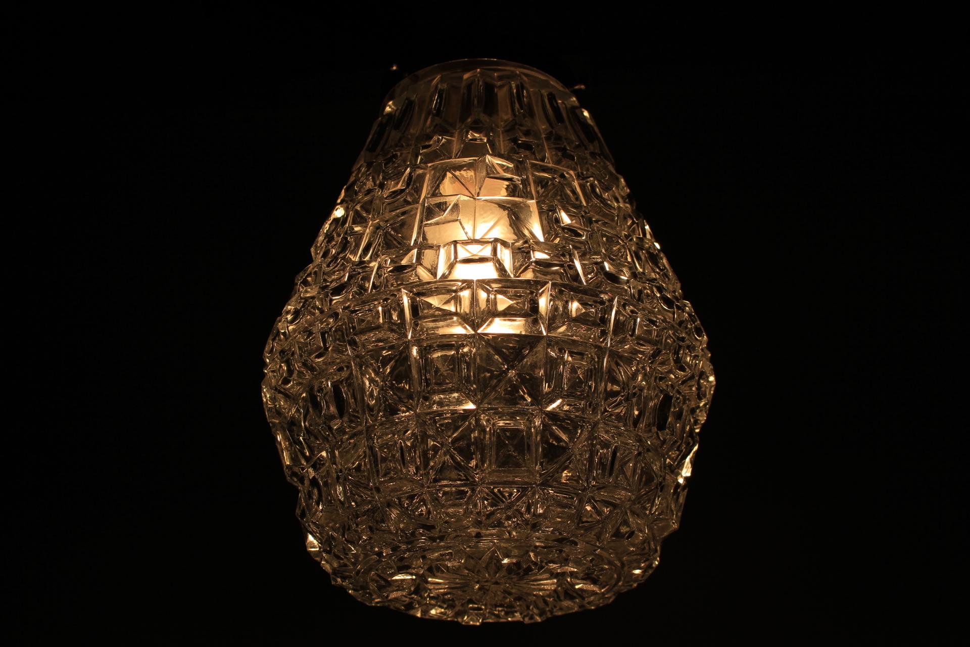 Metal Midcentury Pendant by Kamenický Šenov, 1960s For Sale