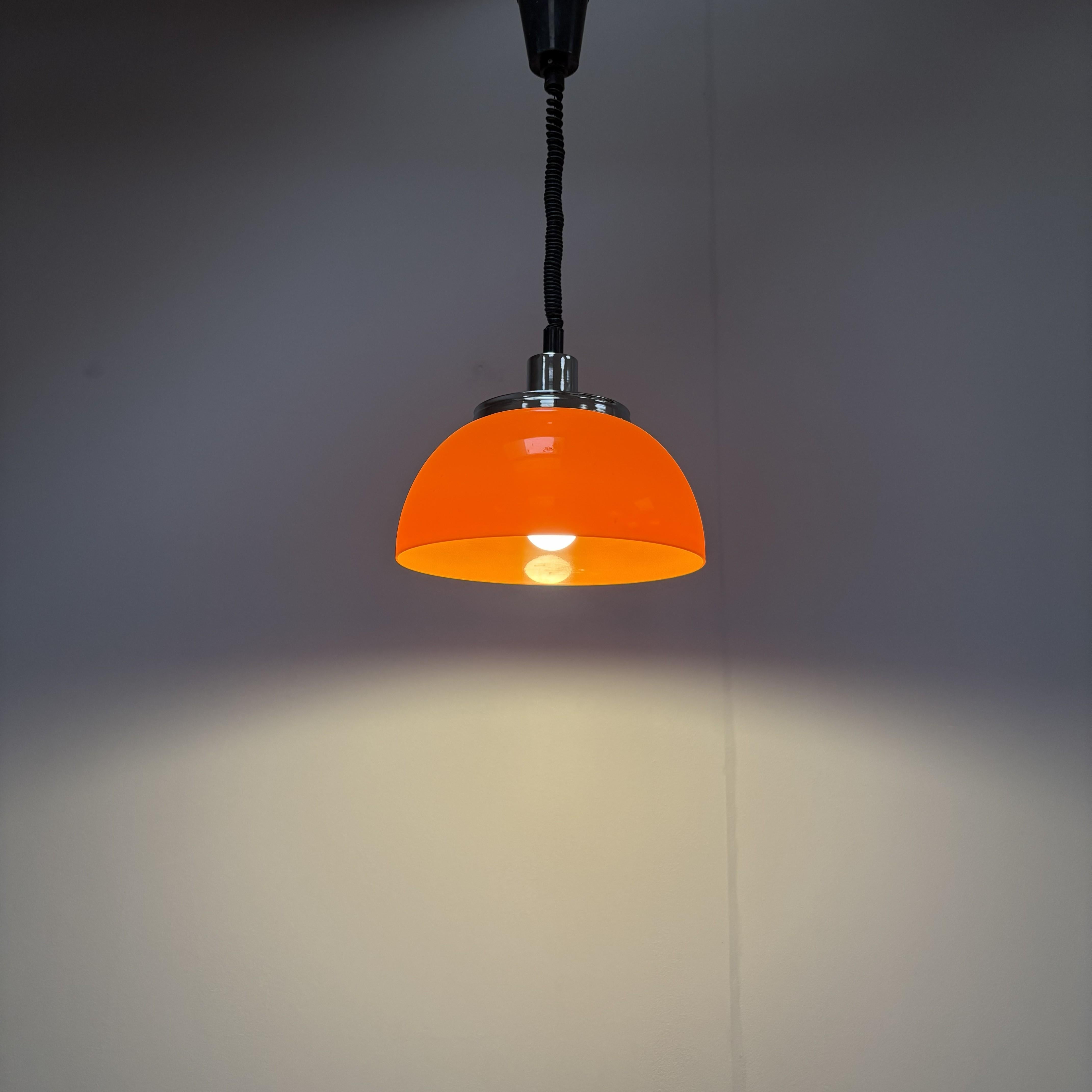 Fabric Mid-century Pendant by Meblo, Harvey Guzziny, 1970s, Italy For Sale