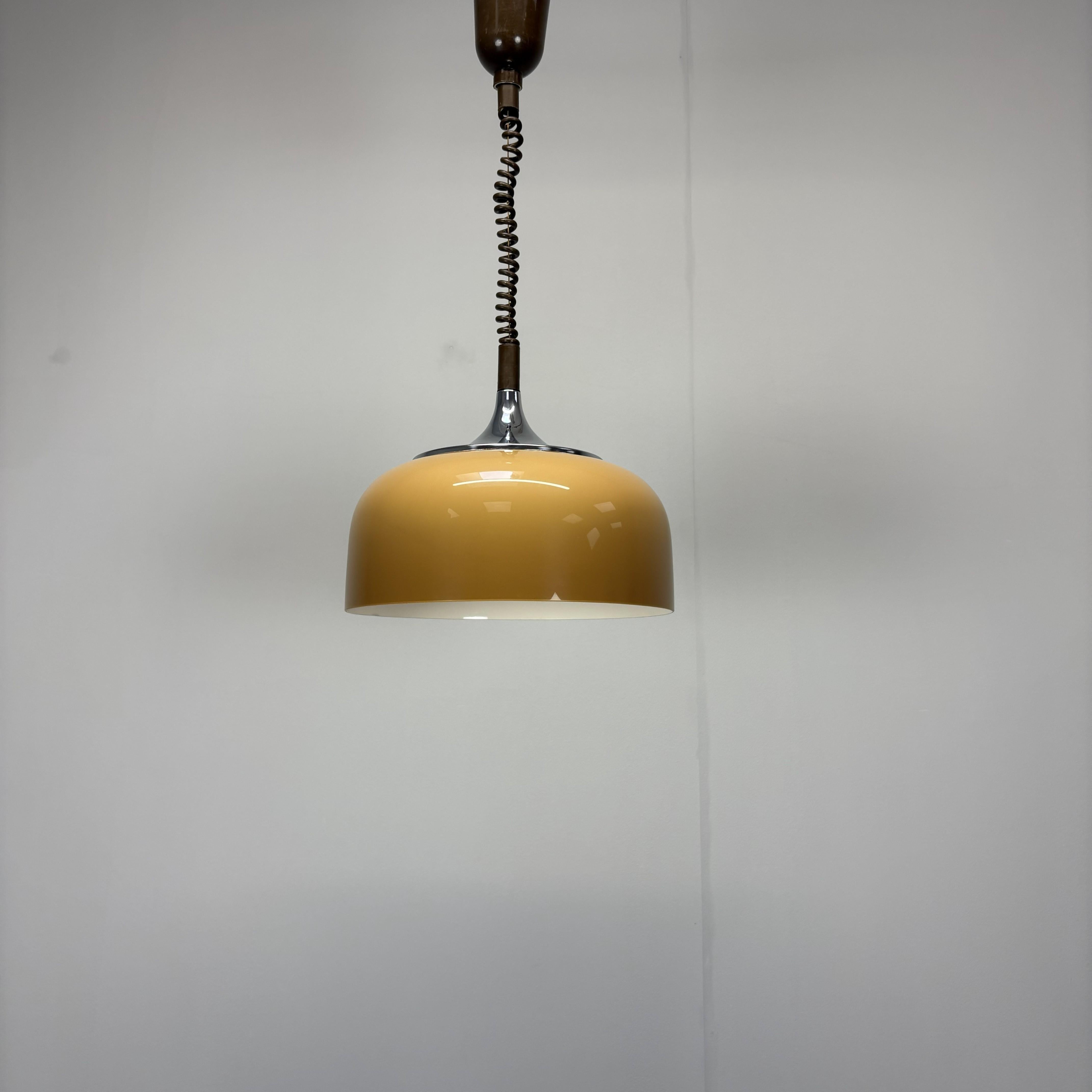 Mid-century Pendant by Meblo, Harvey Guzziny, 1970s, Italy For Sale 2