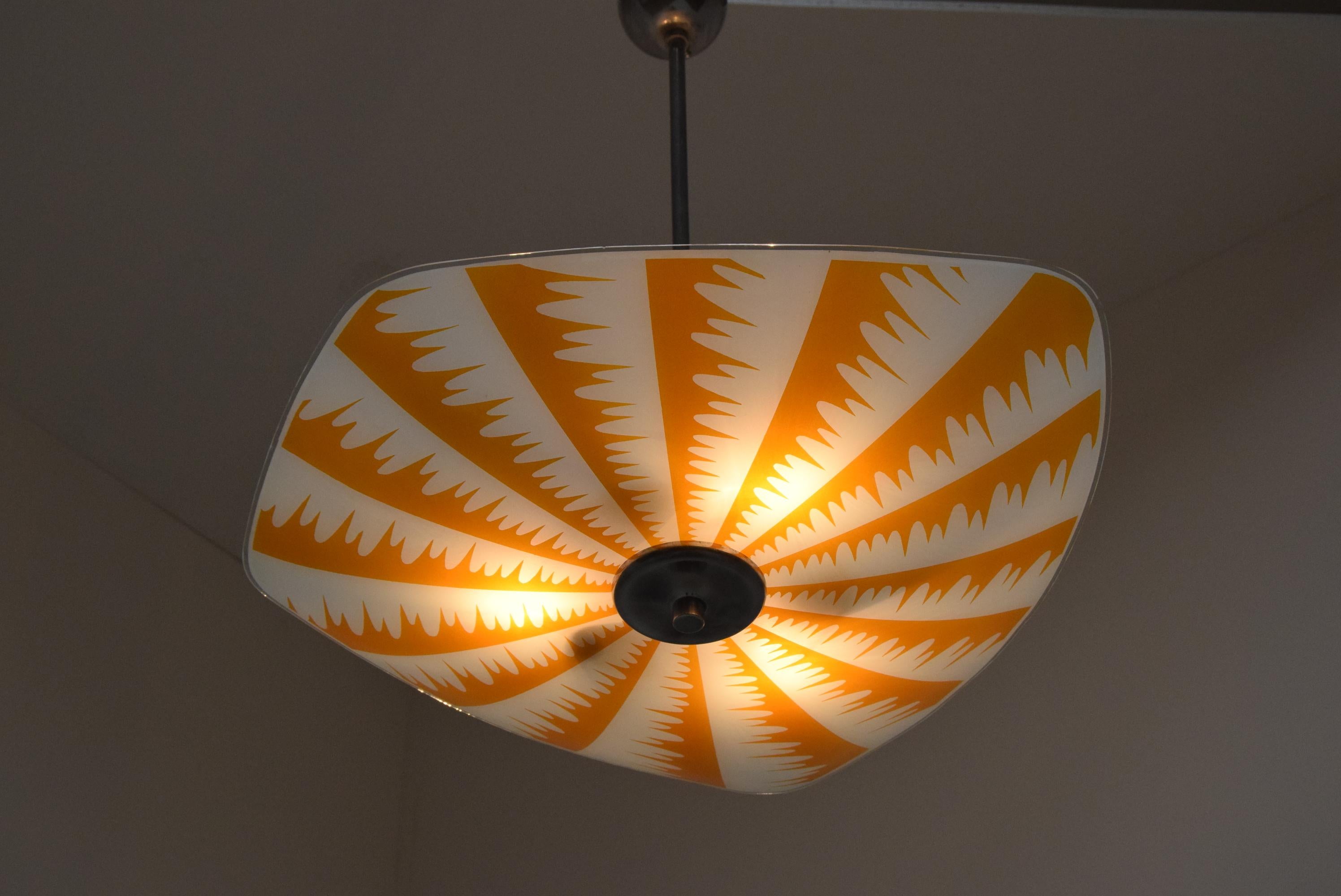 Czech Mid-Century Pendant by Napako, 1960’s For Sale