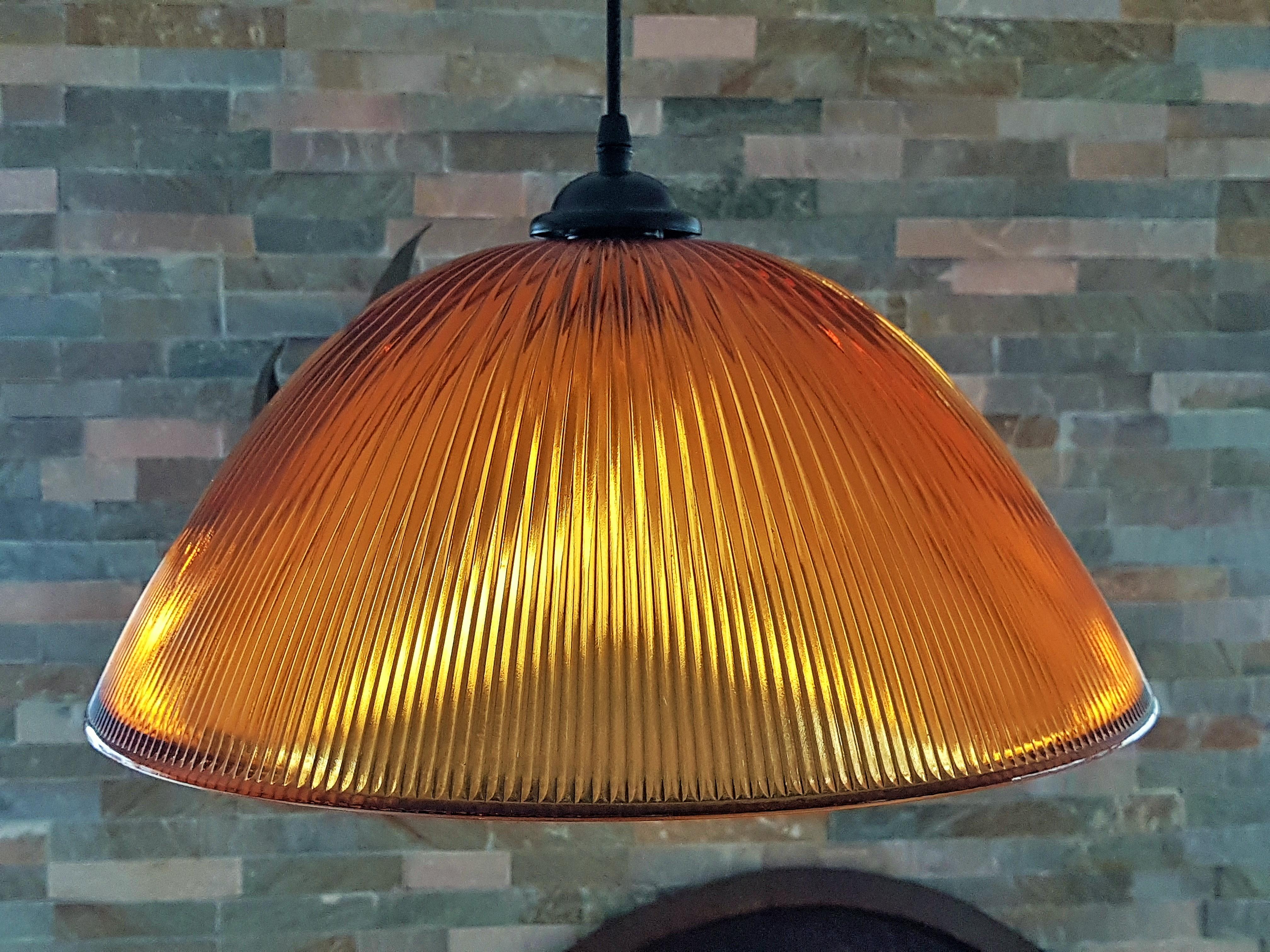 Mid-Century-Hängelampe-Kronleuchter Holophane, Italien 1960er Jahre im Angebot 6