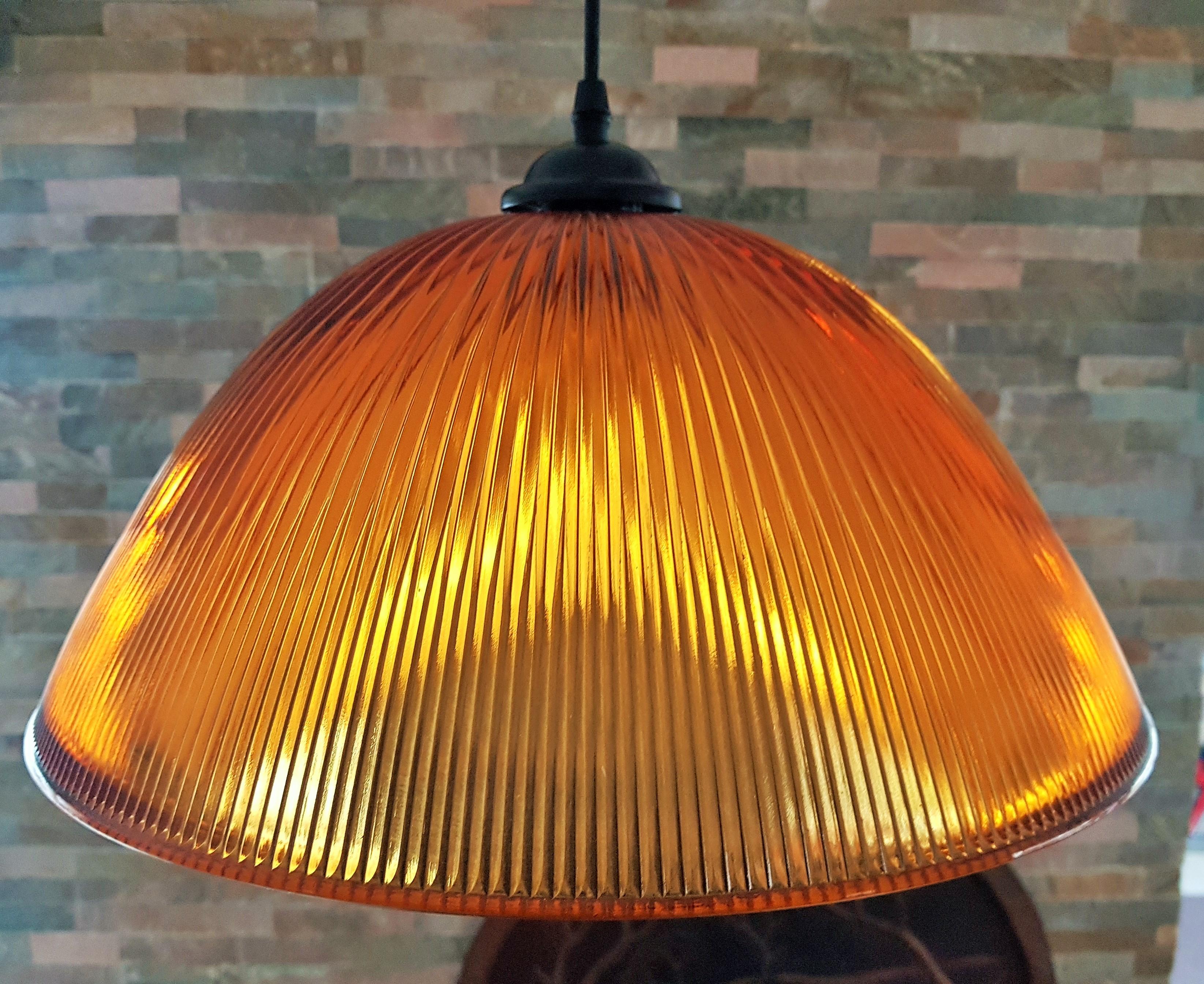Mid-Century-Hängelampe-Kronleuchter Holophane, Italien 1960er Jahre im Angebot 2