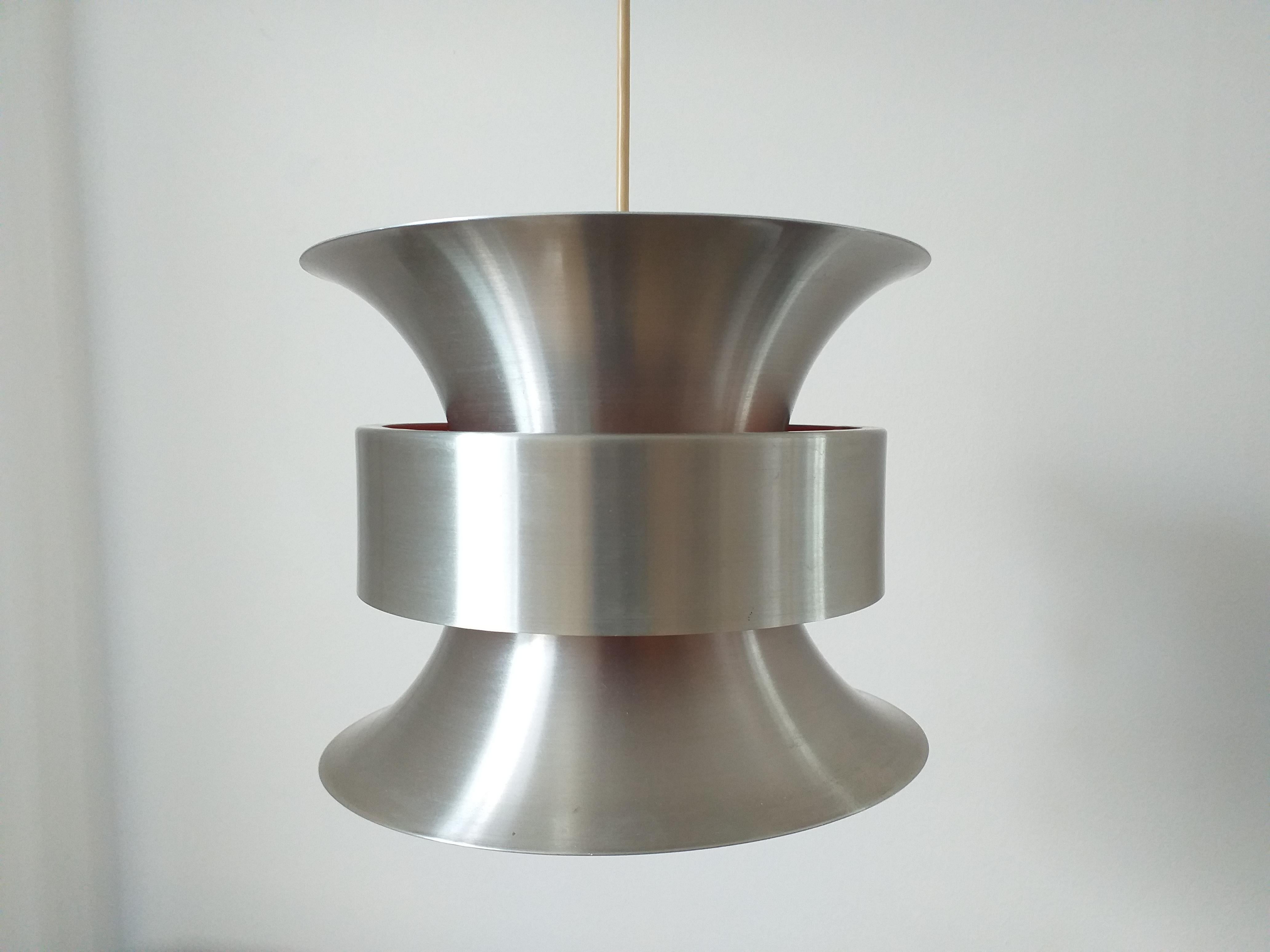 Copper Midcentury Pendant Designed by Carl Thore, Sweden, 1970s For Sale