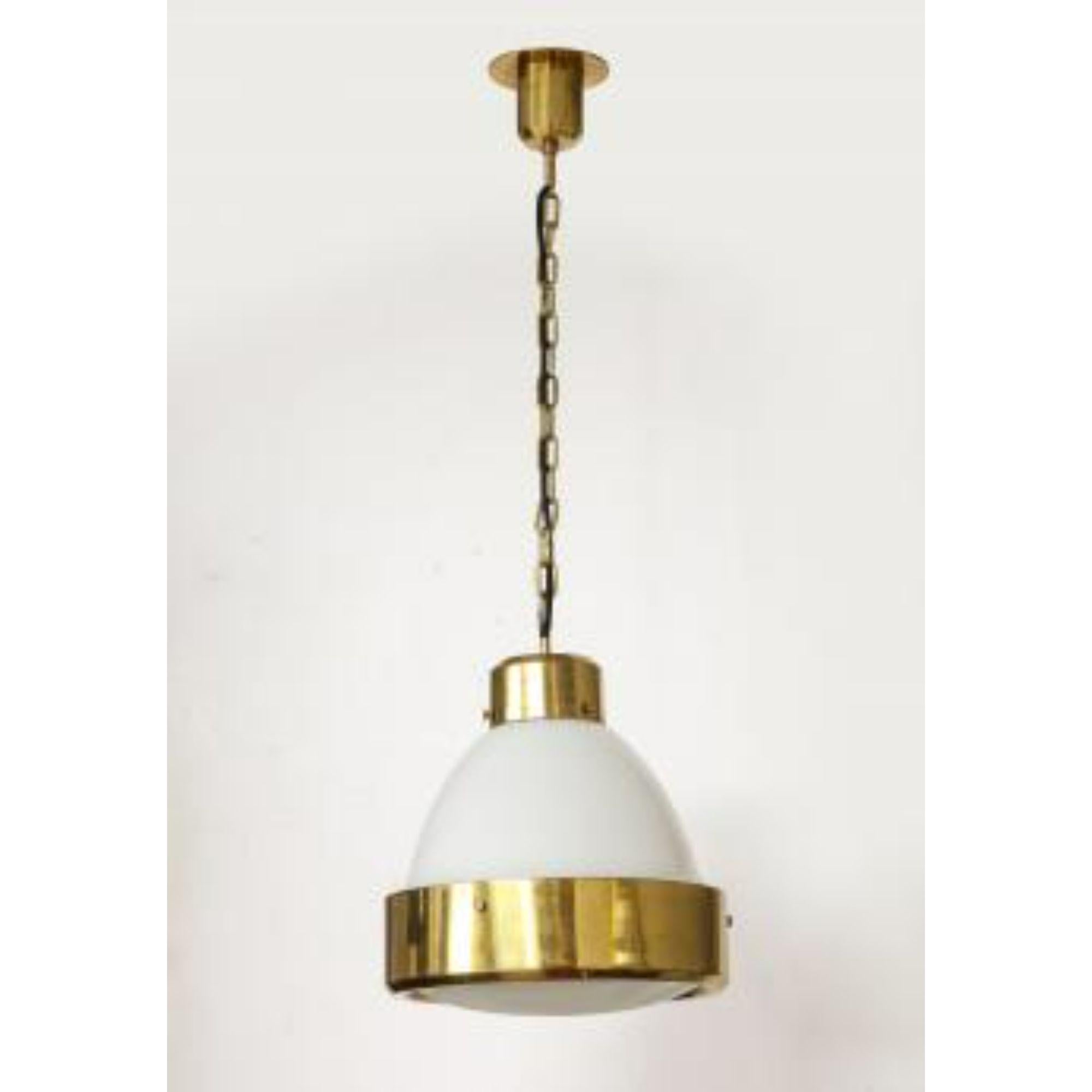 Midcentury Brass and White Opaline Glass Pendant

This light has been rewired for US electrical.



