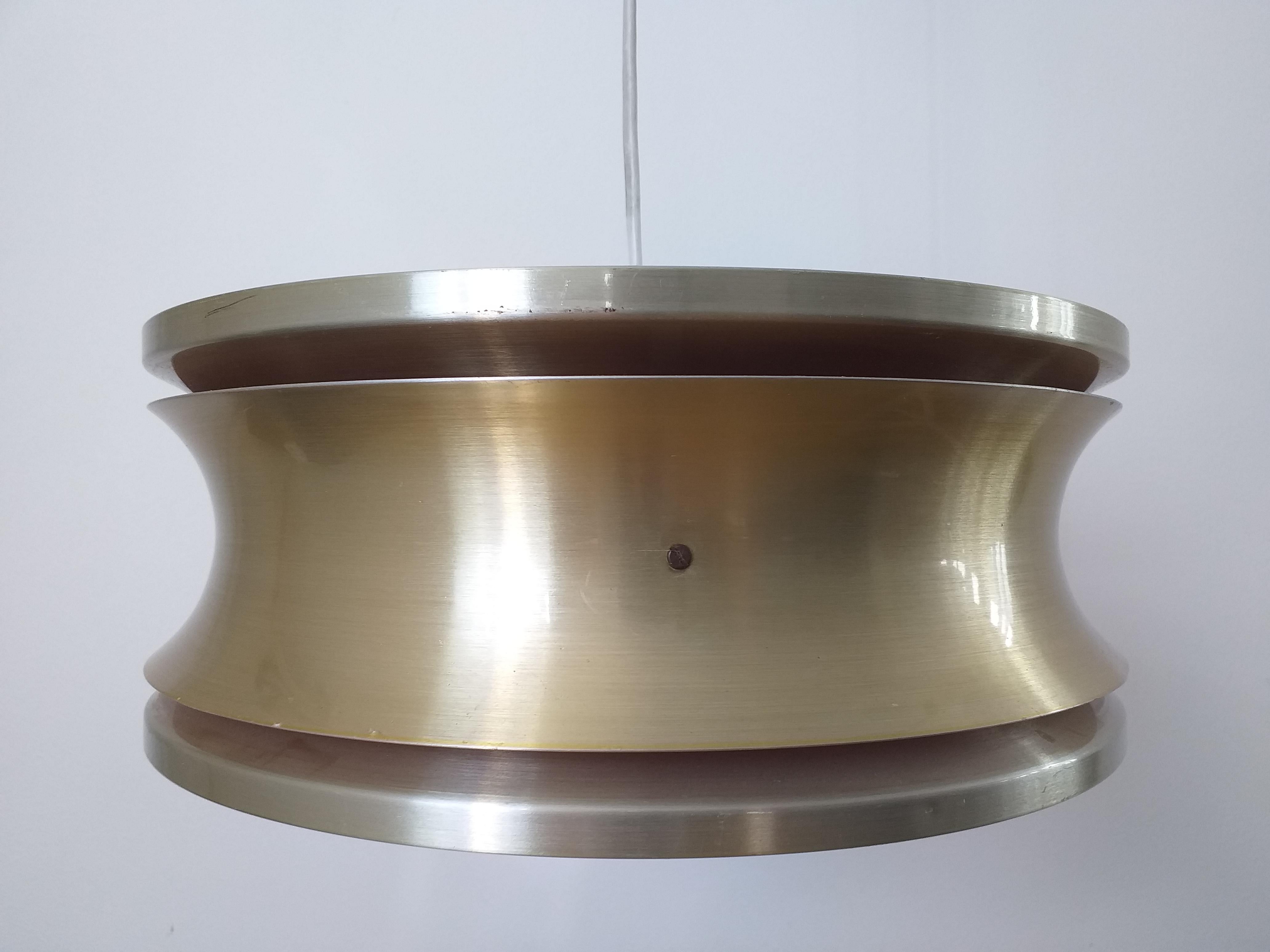 Danish Midcentury pendant in Style of Jo Hammerborg, Denmark, 1970s For Sale