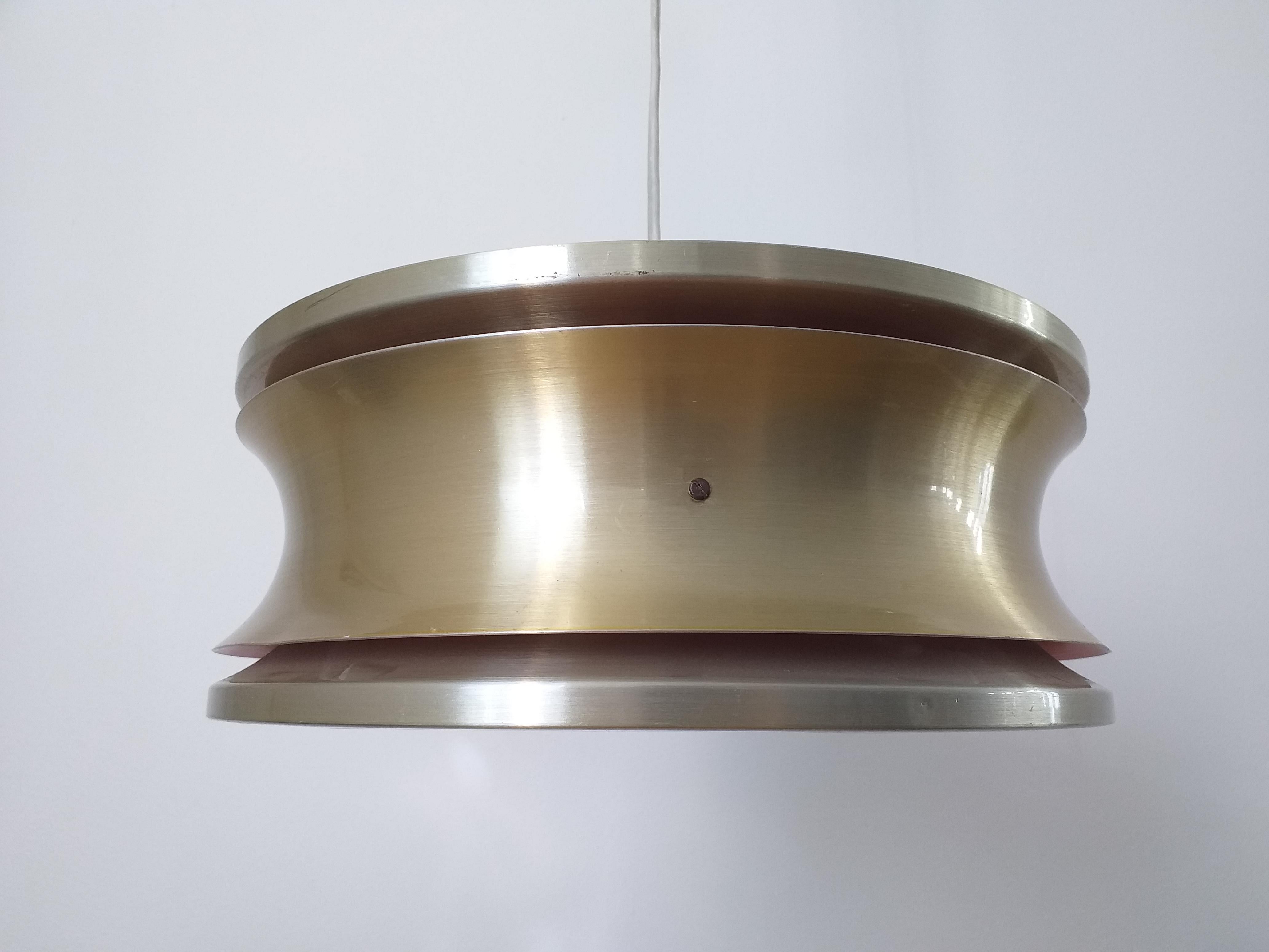 Midcentury pendant in Style of Jo Hammerborg, Denmark, 1970s In Good Condition For Sale In Praha, CZ