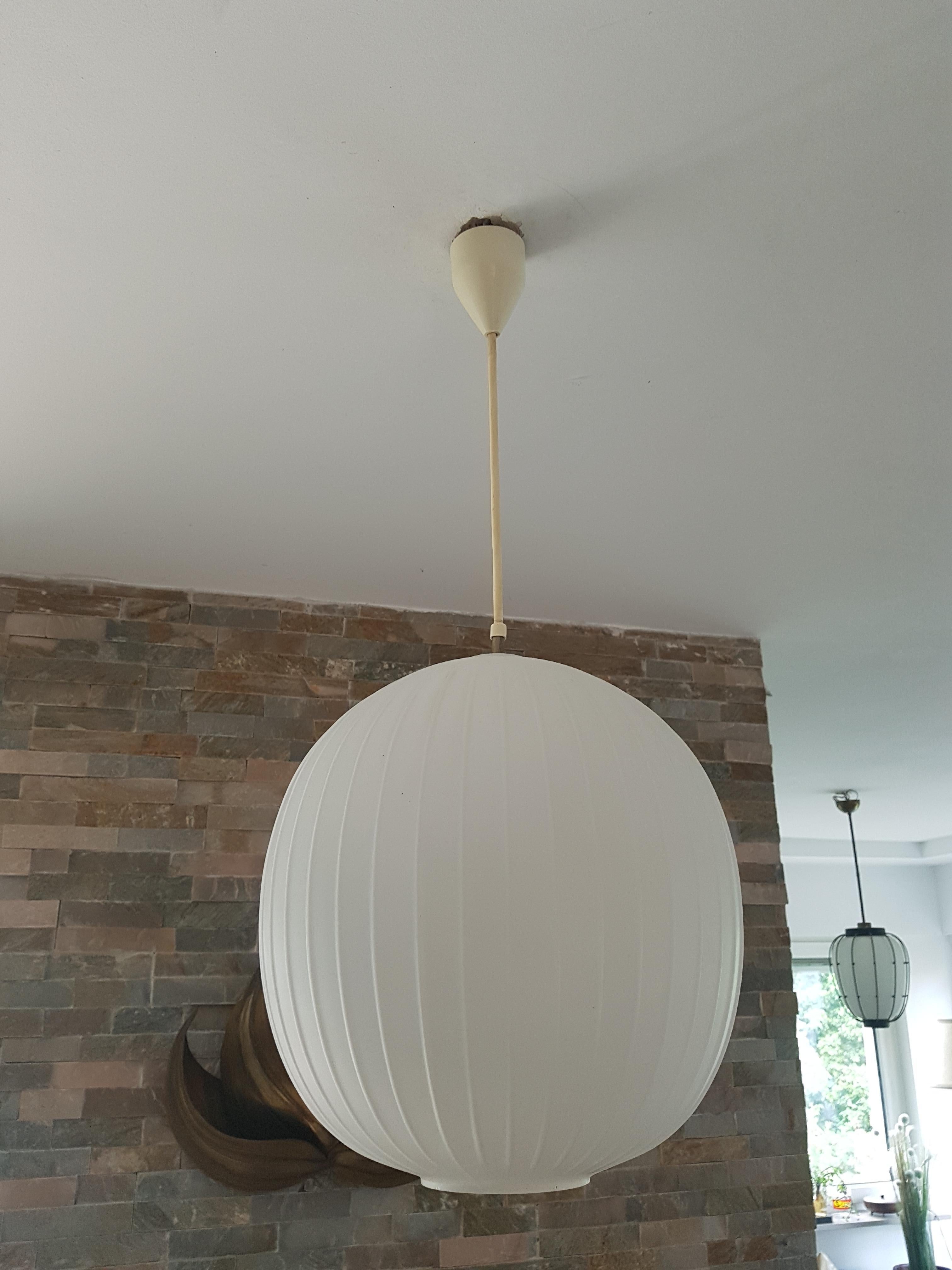 Midcentury Pendant Lamp Bologna by Gangkofner for Peill & Putzler, Germany, 1958 For Sale 9