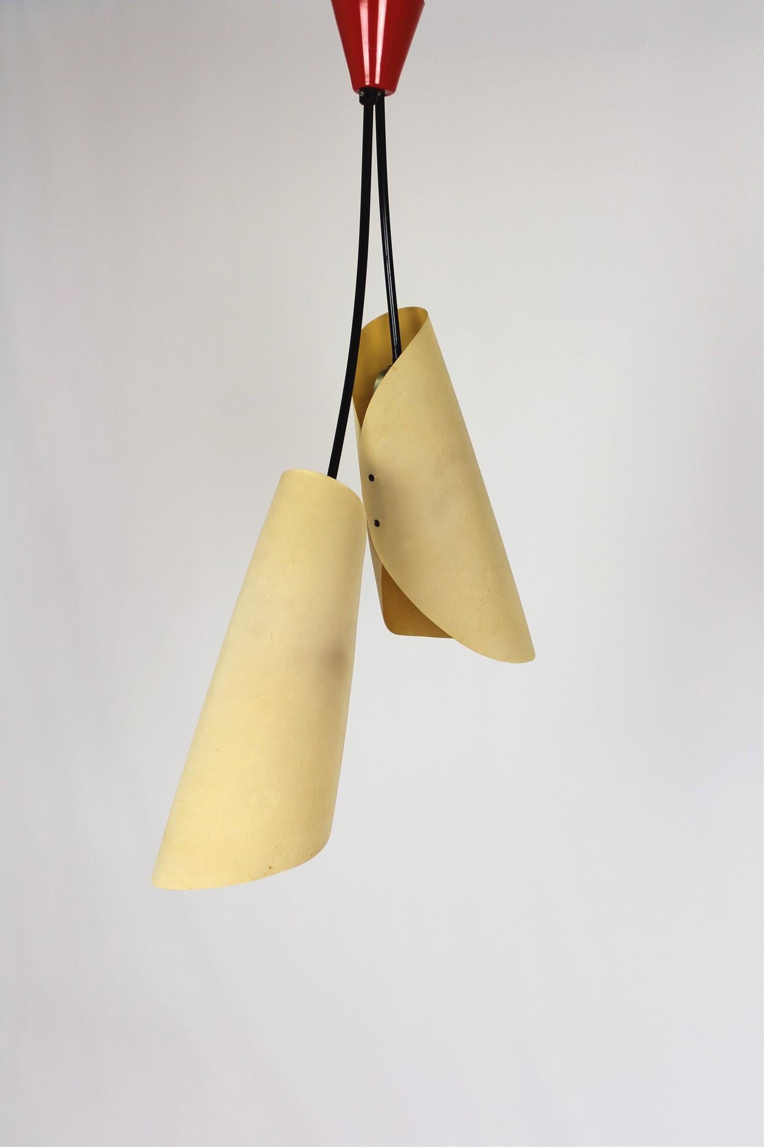 Mid-Century Pendant Lamp by Josef Hurka for Napako, 1960s In Good Condition For Sale In Żory, PL